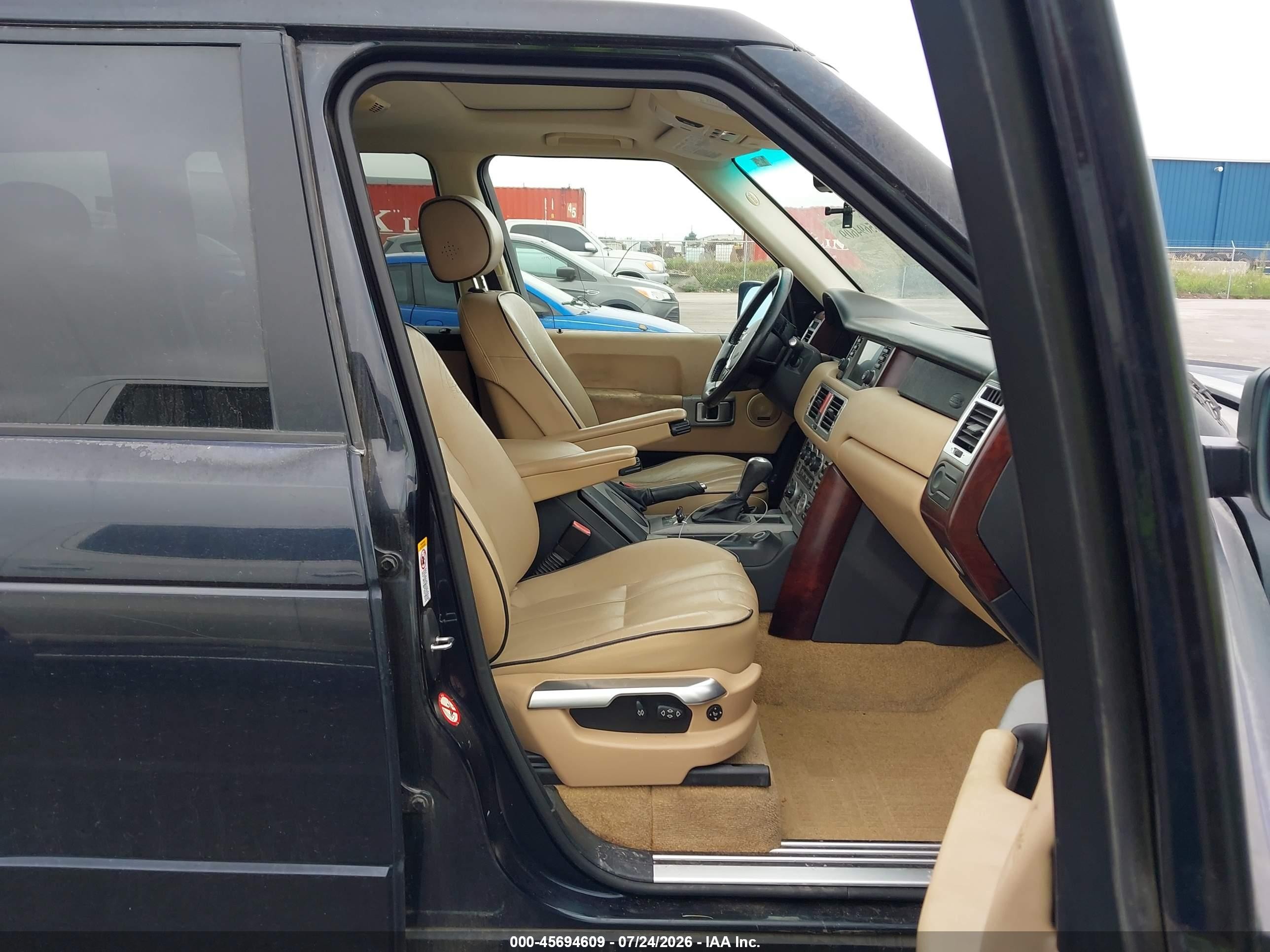 2006 Land Rover Range Rover Hse Blue vin: SALME15436A213881