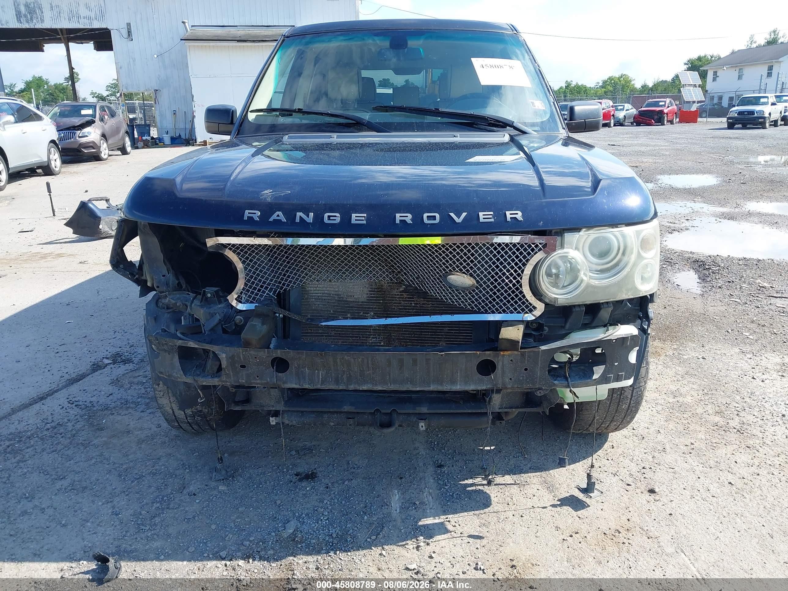 2007 Land Rover Range Rover Hse Dark Blue vin: SALME15437A258059