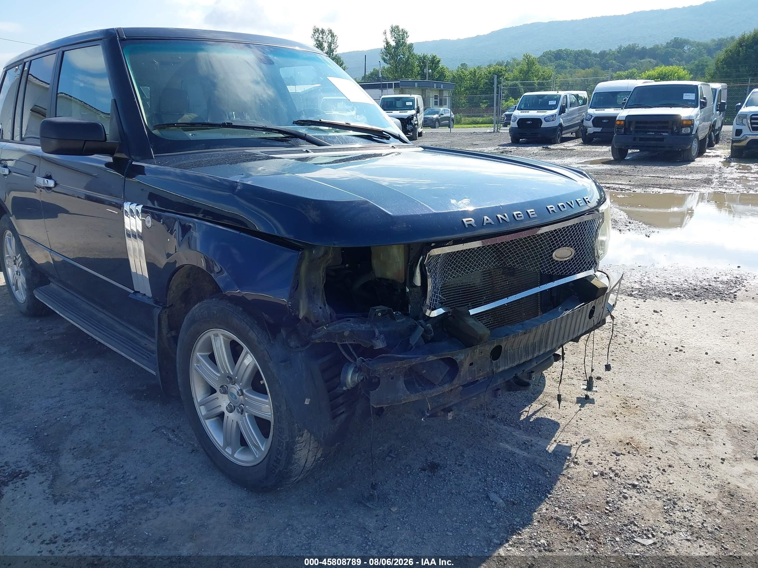 2007 Land Rover Range Rover Hse Dark Blue vin: SALME15437A258059