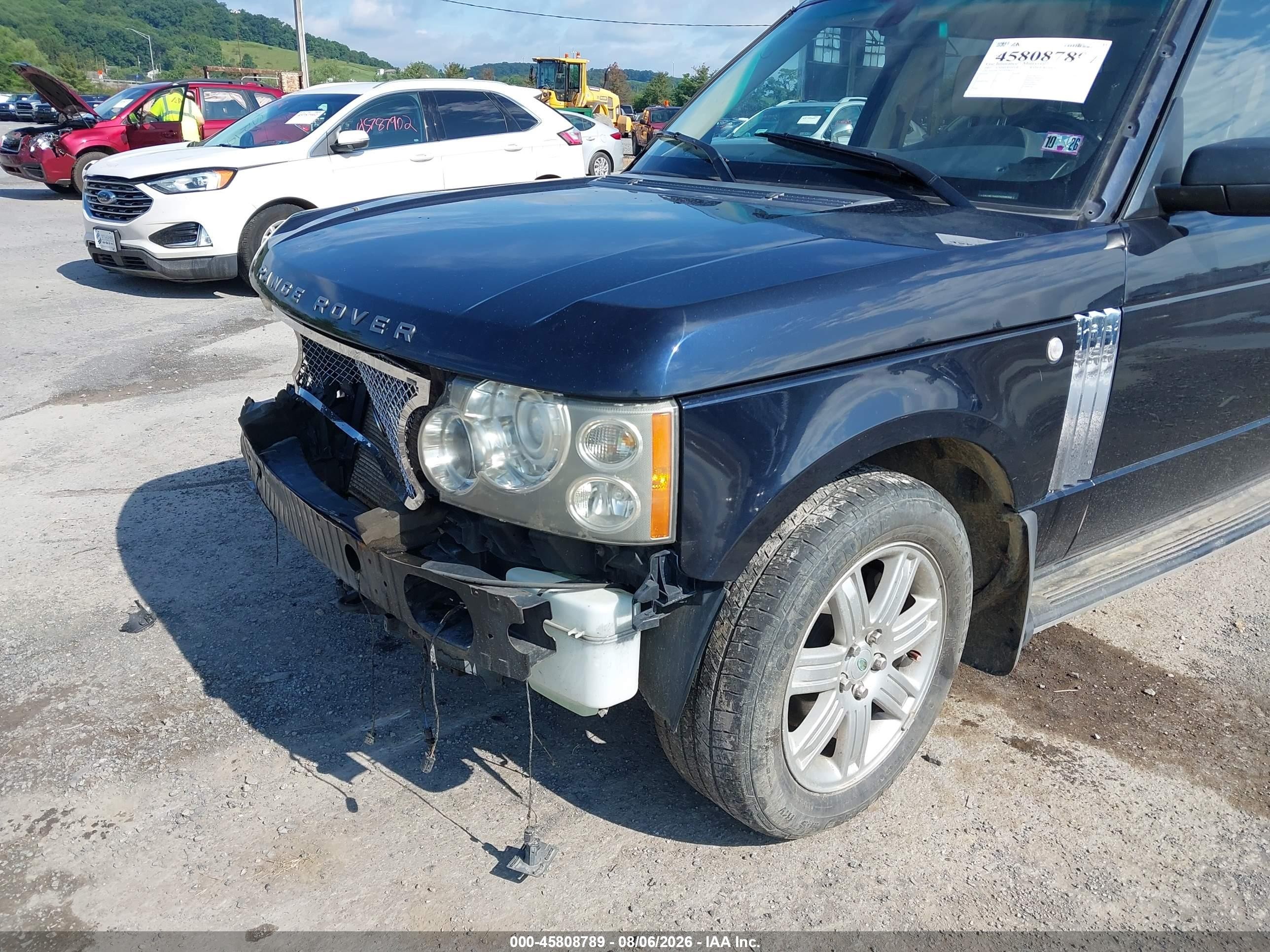 2007 Land Rover Range Rover Hse Dark Blue vin: SALME15437A258059