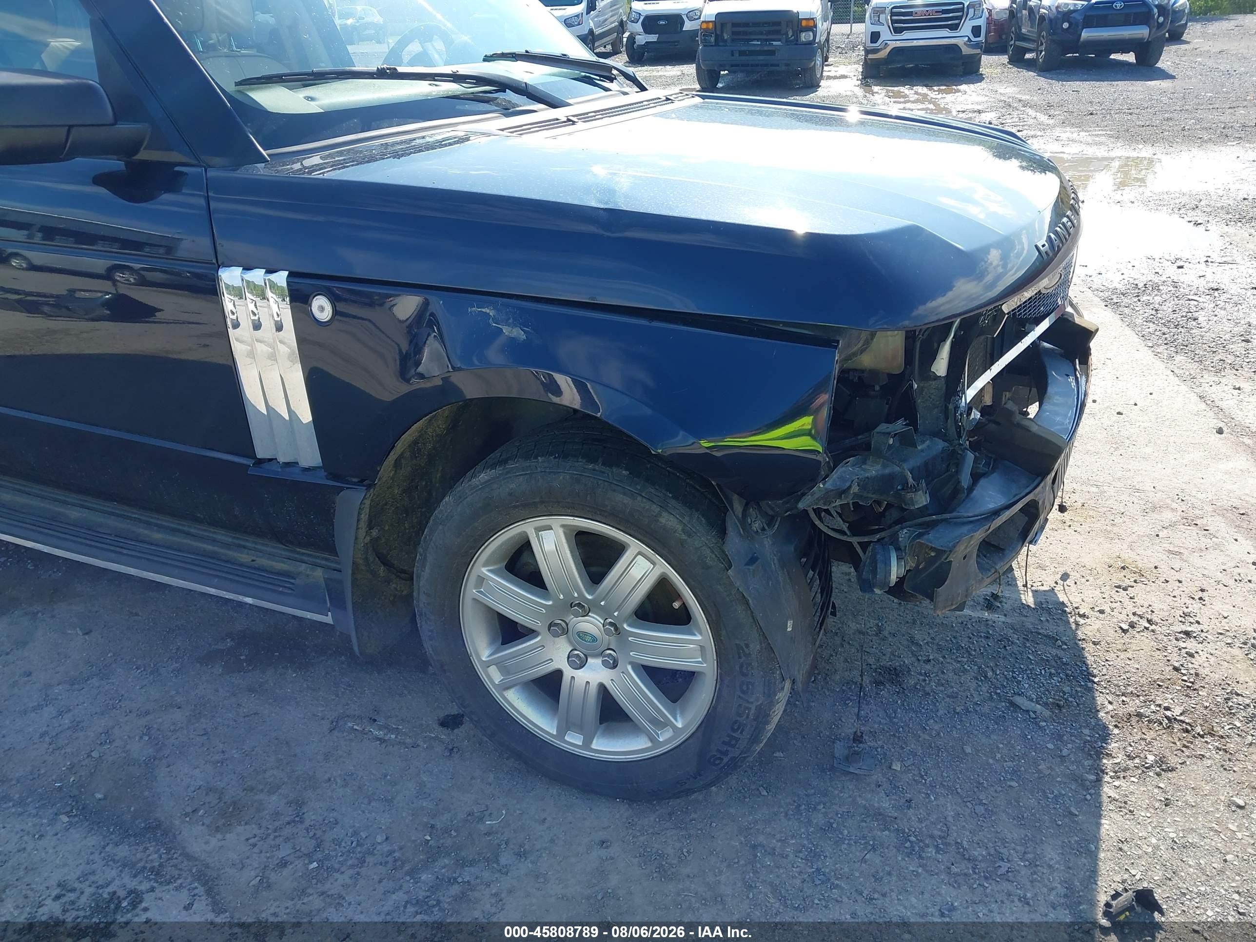 2007 Land Rover Range Rover Hse Dark Blue vin: SALME15437A258059