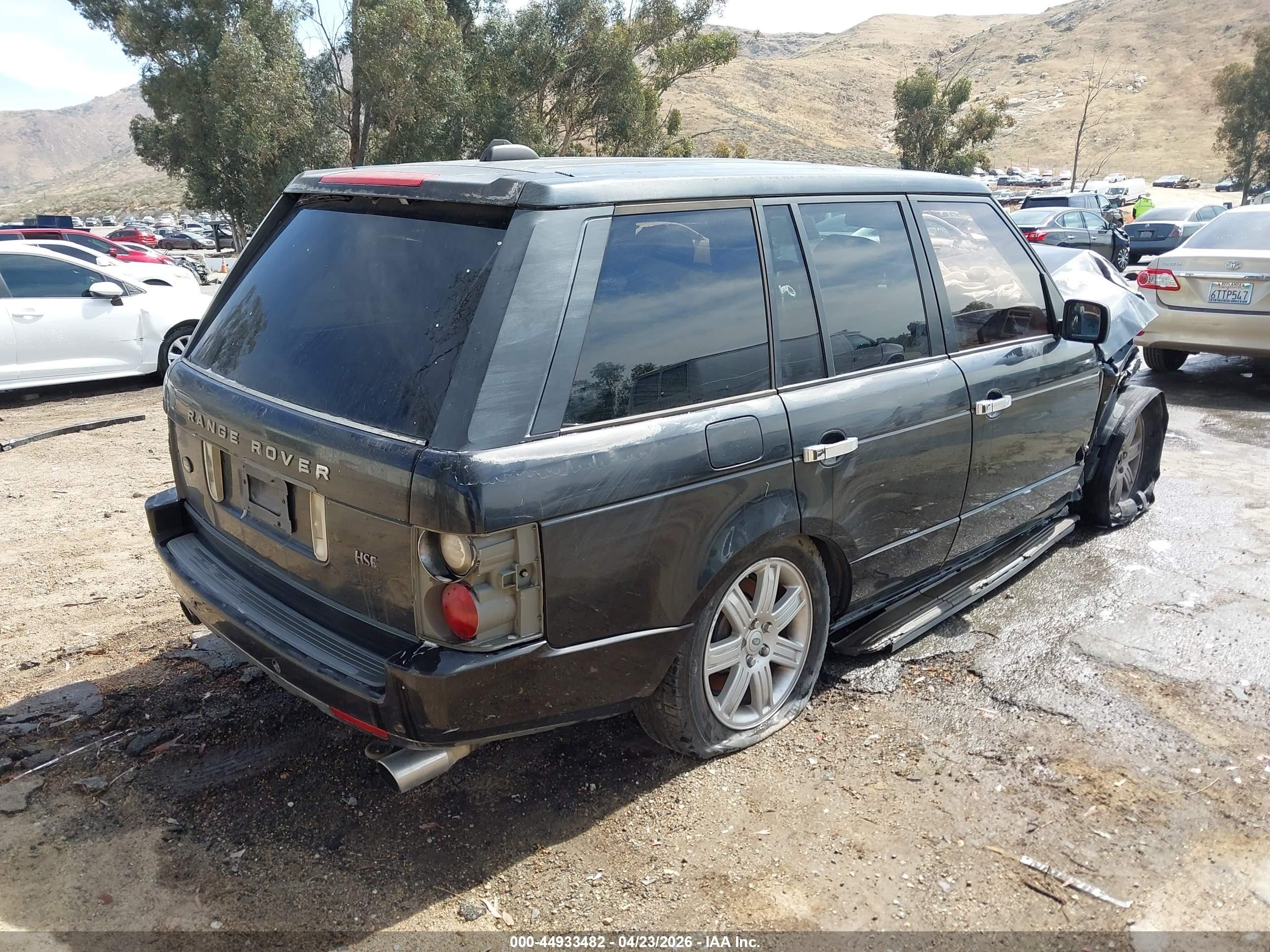 2006 Land Rover Range Rover Hse Black vin: SALME15446A217258
