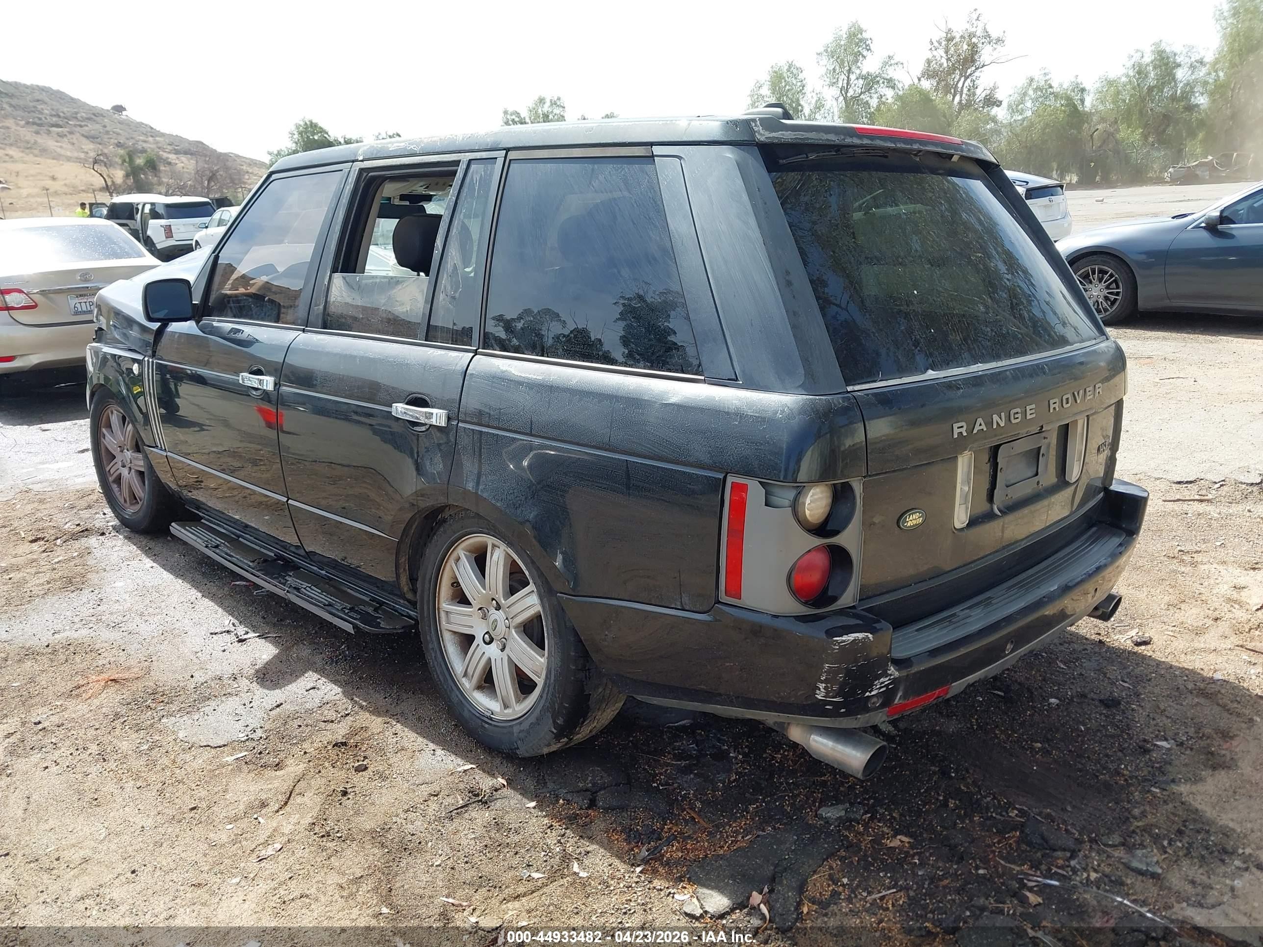 2006 Land Rover Range Rover Hse Black vin: SALME15446A217258