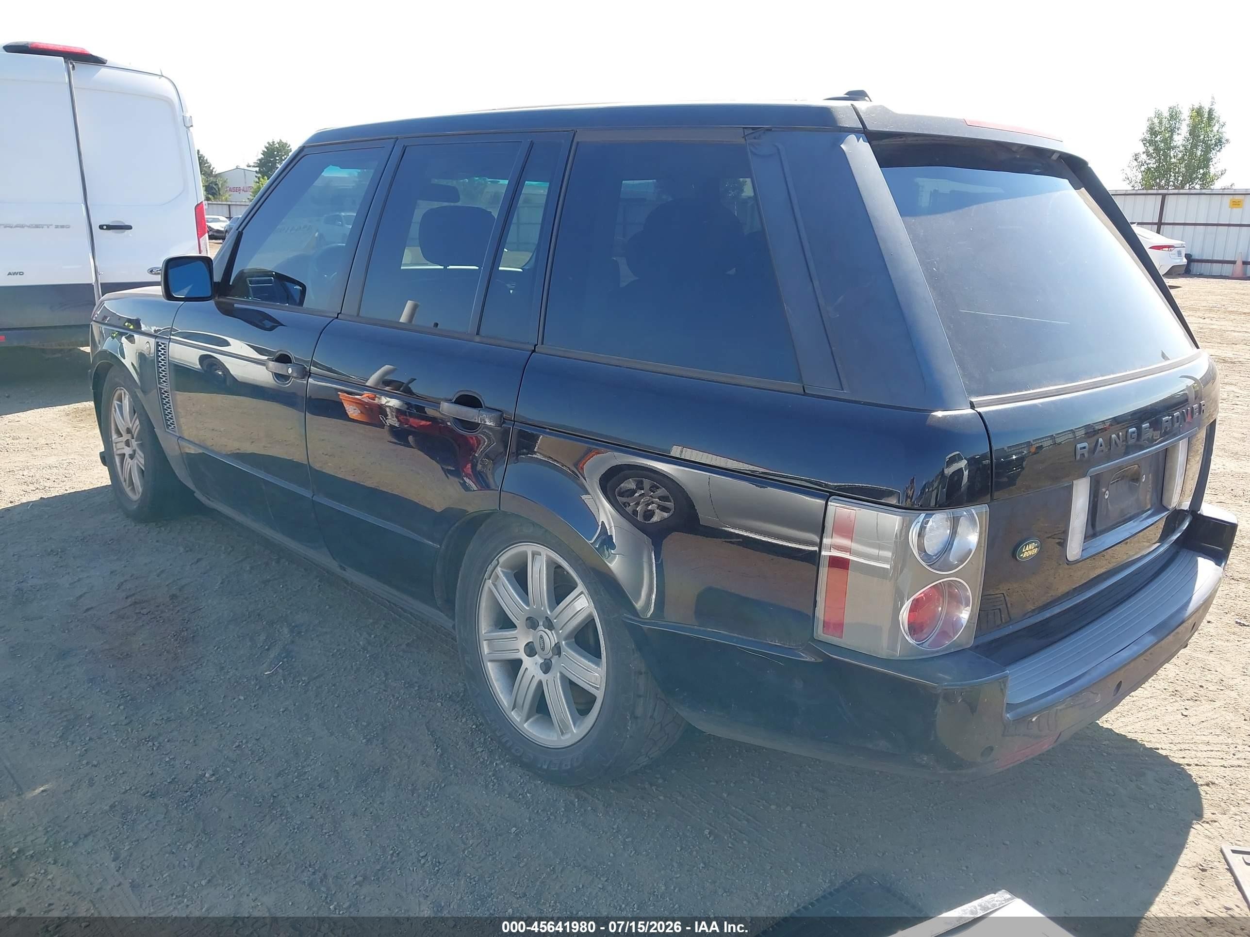 2006 Land Rover Range Rover Hse Black vin: SALME15446A237459