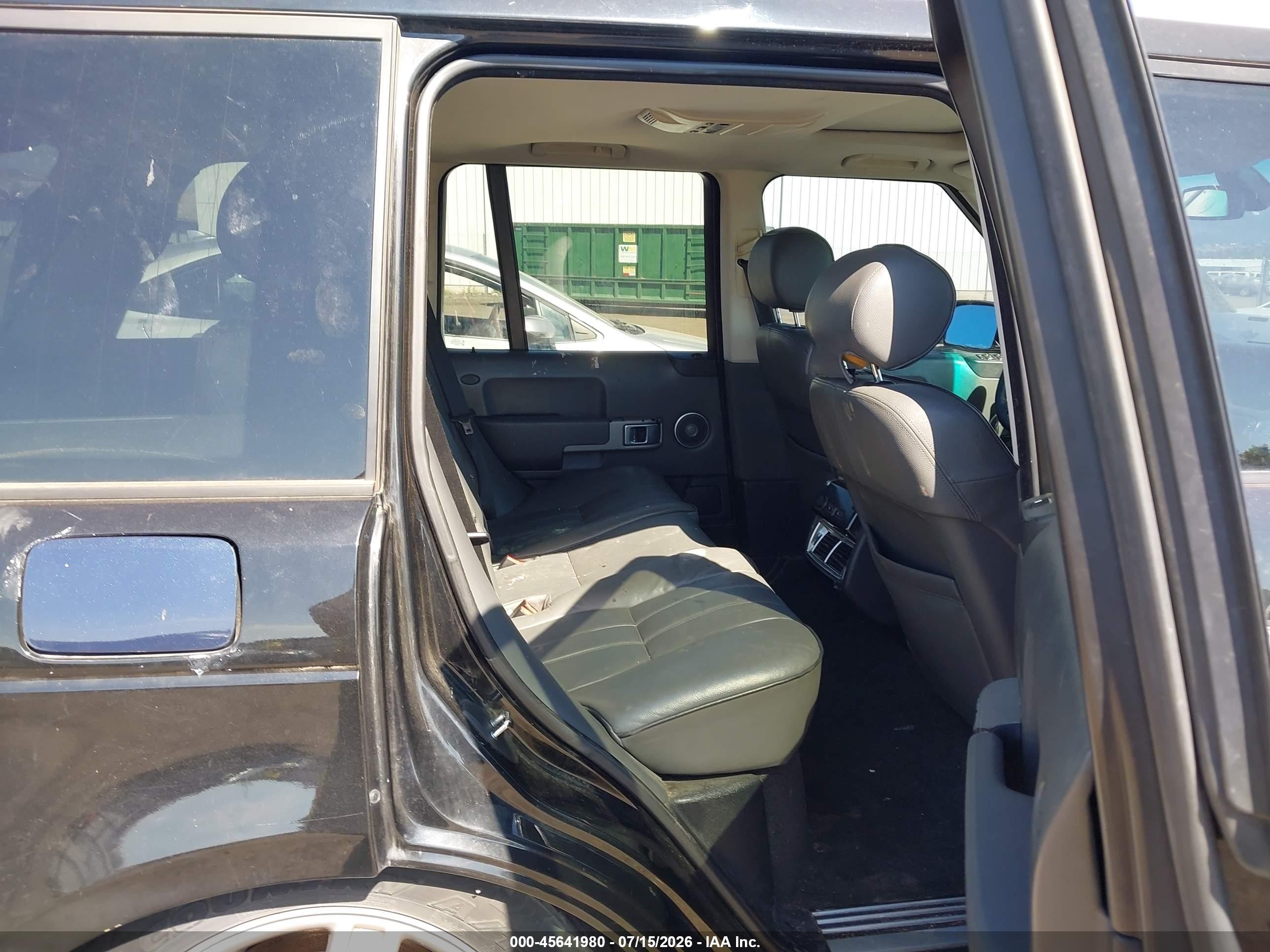 2006 Land Rover Range Rover Hse Black vin: SALME15446A237459