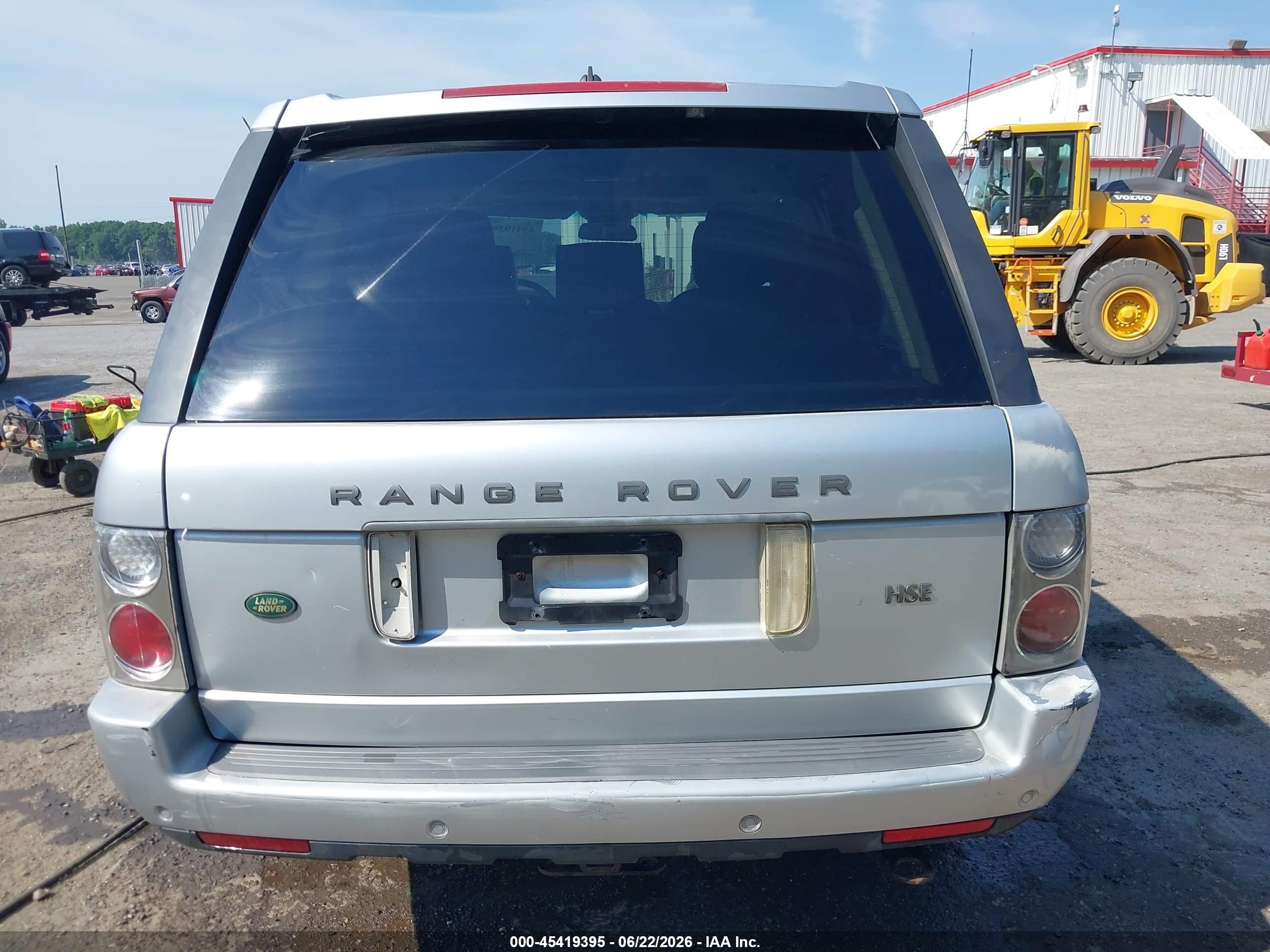 2007 Land Rover Range Rover Hse Silver vin: SALME15447A261469