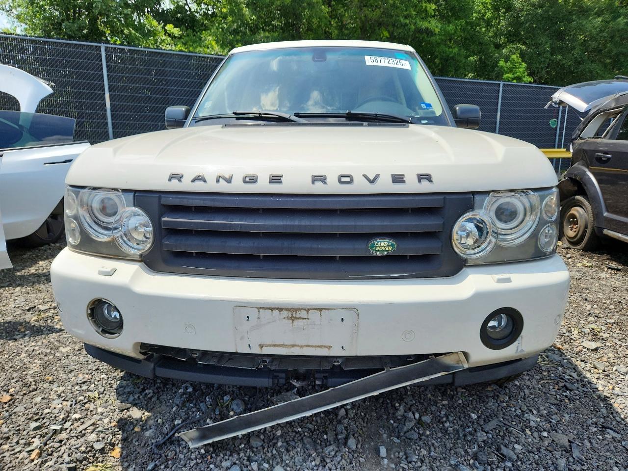 2008 Land Rover Range Rover Hse White vin: SALME15478A292698