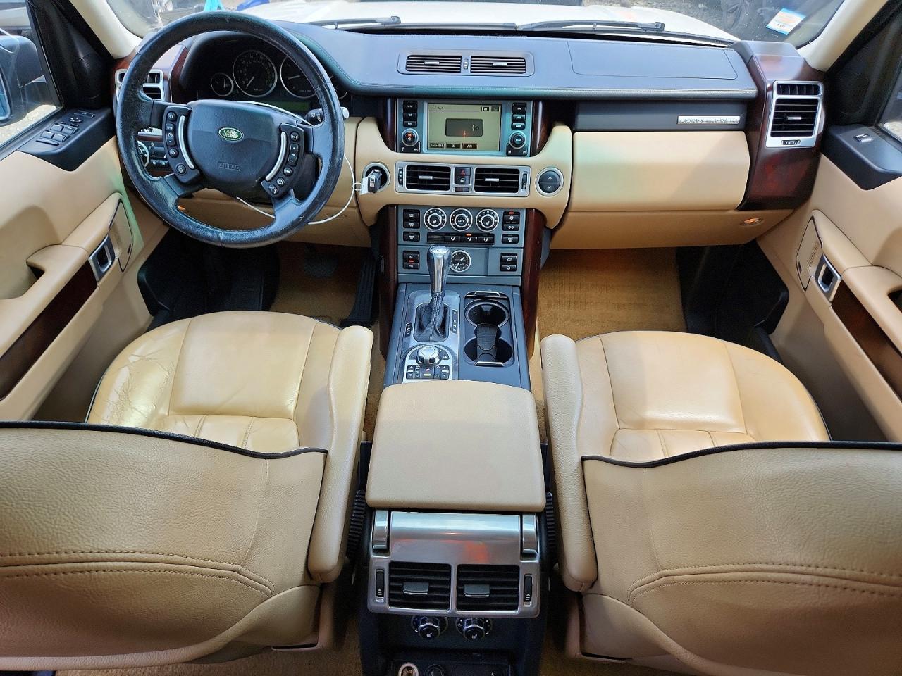 2008 Land Rover Range Rover Hse White vin: SALME15478A292698