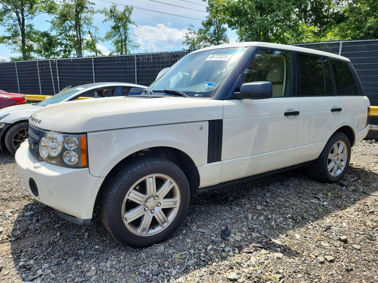 2008 Land Rover Range Rover Hse White vin: SALME15478A292698