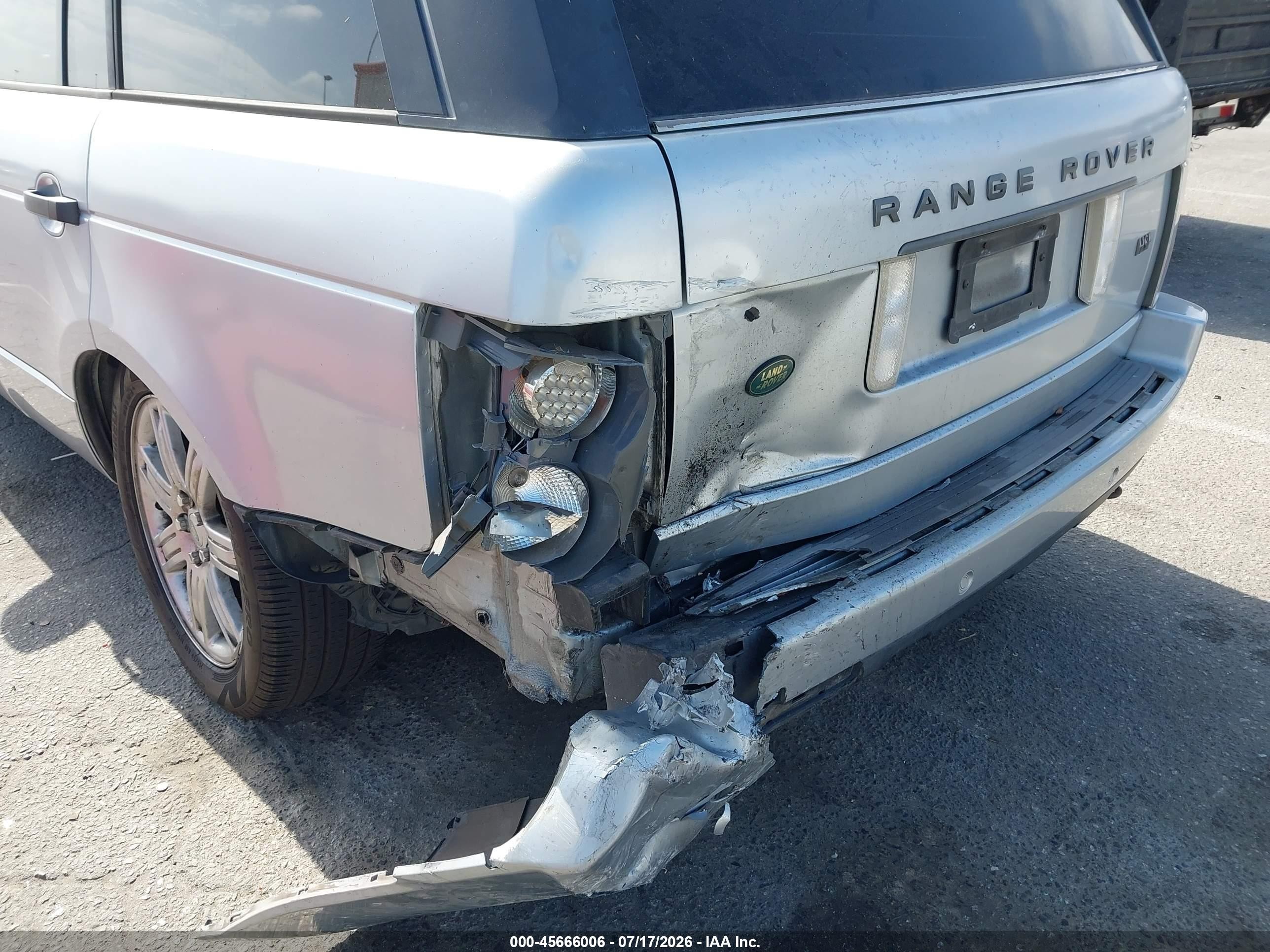2006 Land Rover Range Rover Hse Silver vin: SALME15486A237691