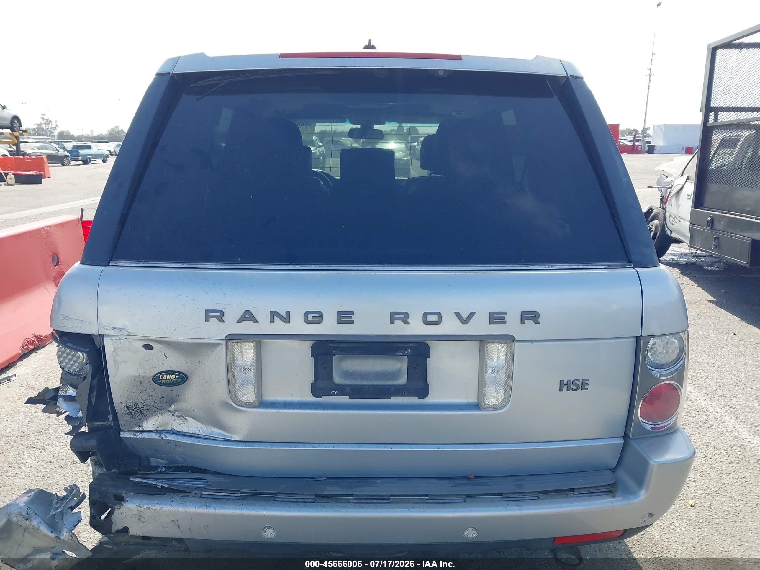 2006 Land Rover Range Rover Hse Silver vin: SALME15486A237691