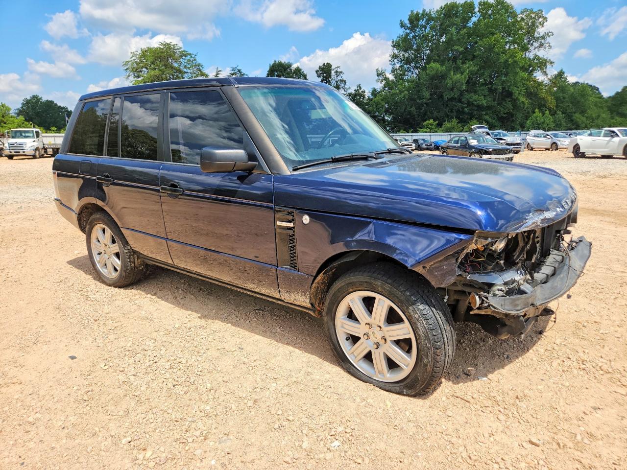 2008 Land Rover Range Rover Hse Blue vin: SALME15498A264059