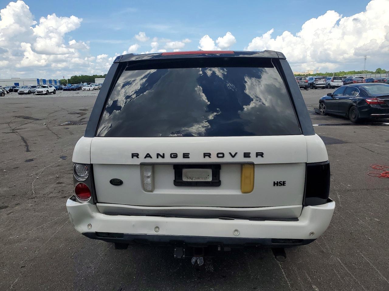 2009 Land Rover Range Rover Hse White vin: SALME15499A306456