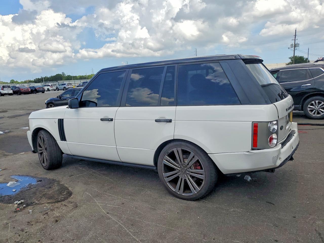 2009 Land Rover Range Rover Hse White vin: SALME15499A306456