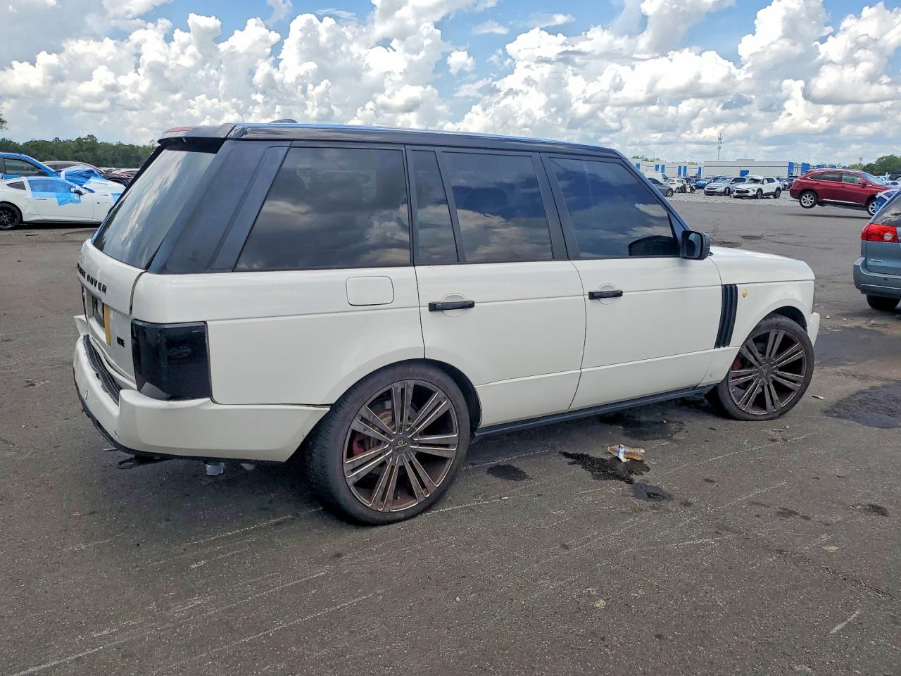 2009 Land Rover Range Rover Hse White vin: SALME15499A306456