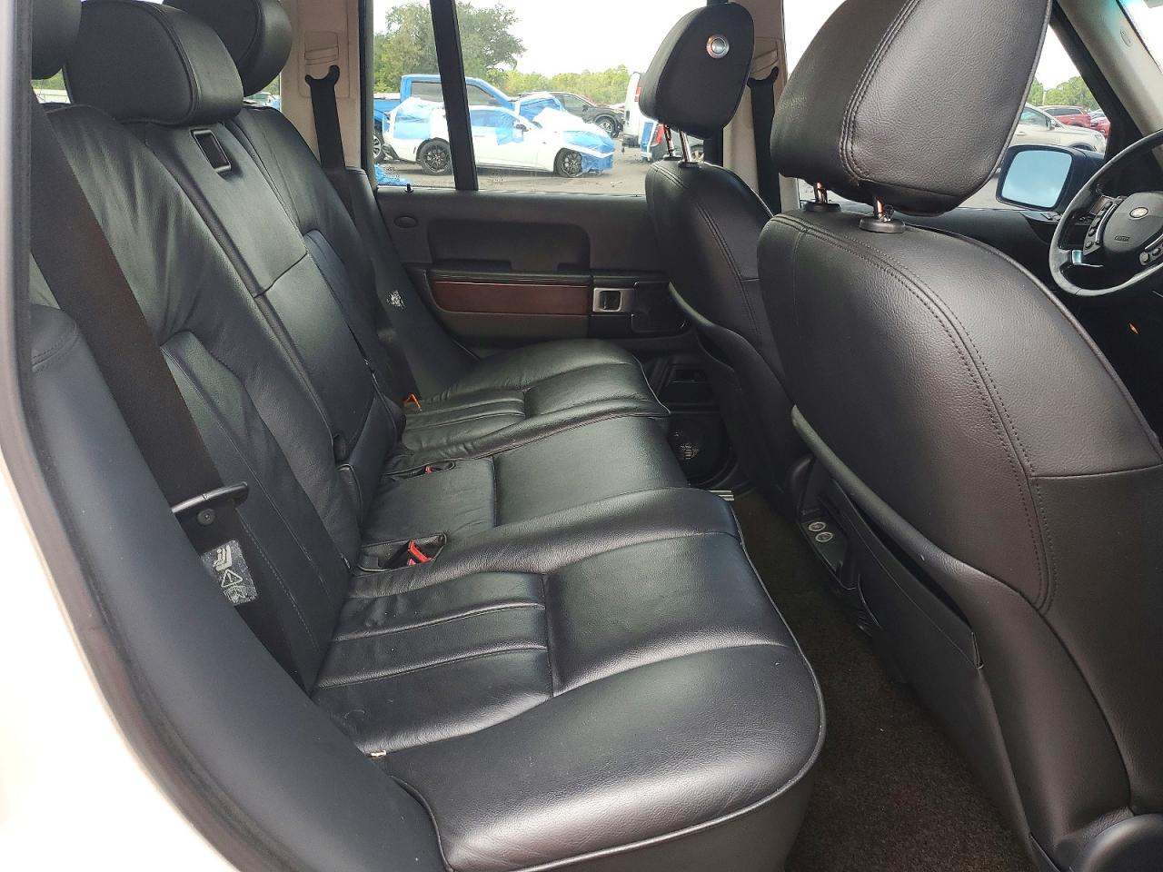 2009 Land Rover Range Rover Hse White vin: SALME15499A306456