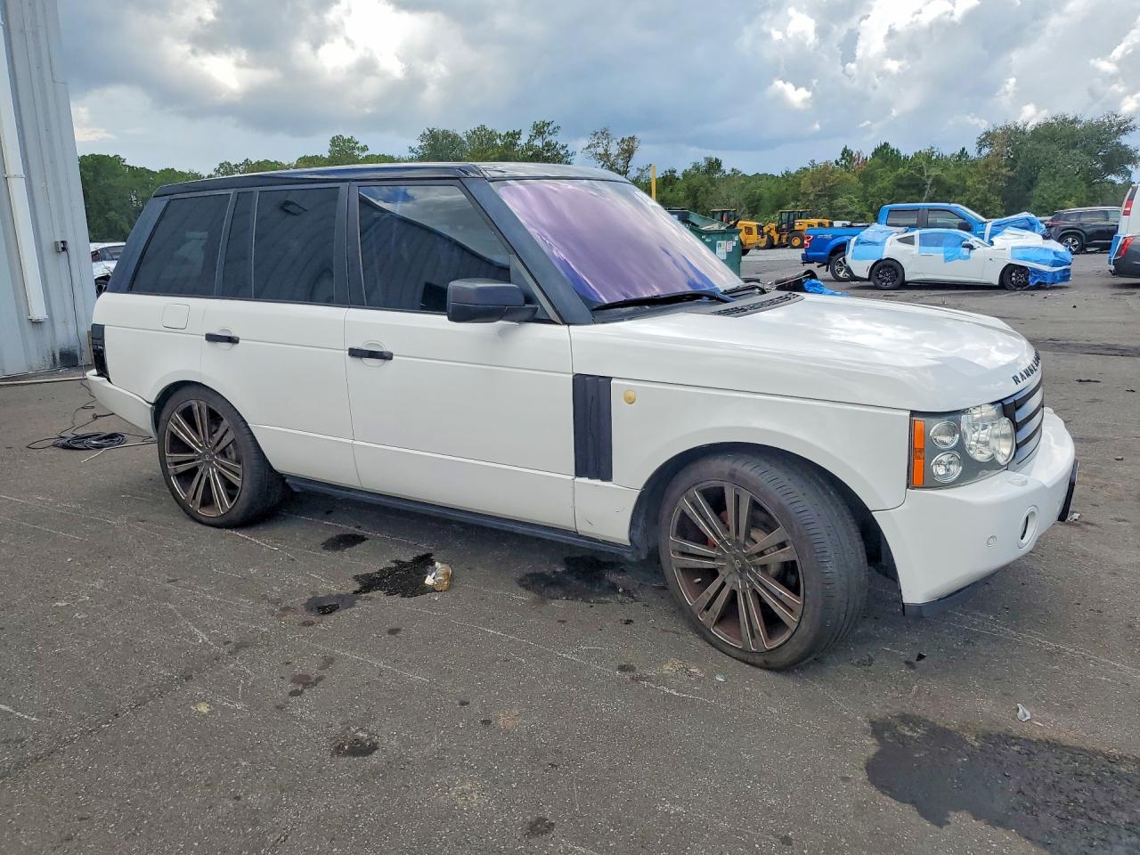 2009 Land Rover Range Rover Hse White vin: SALME15499A306456