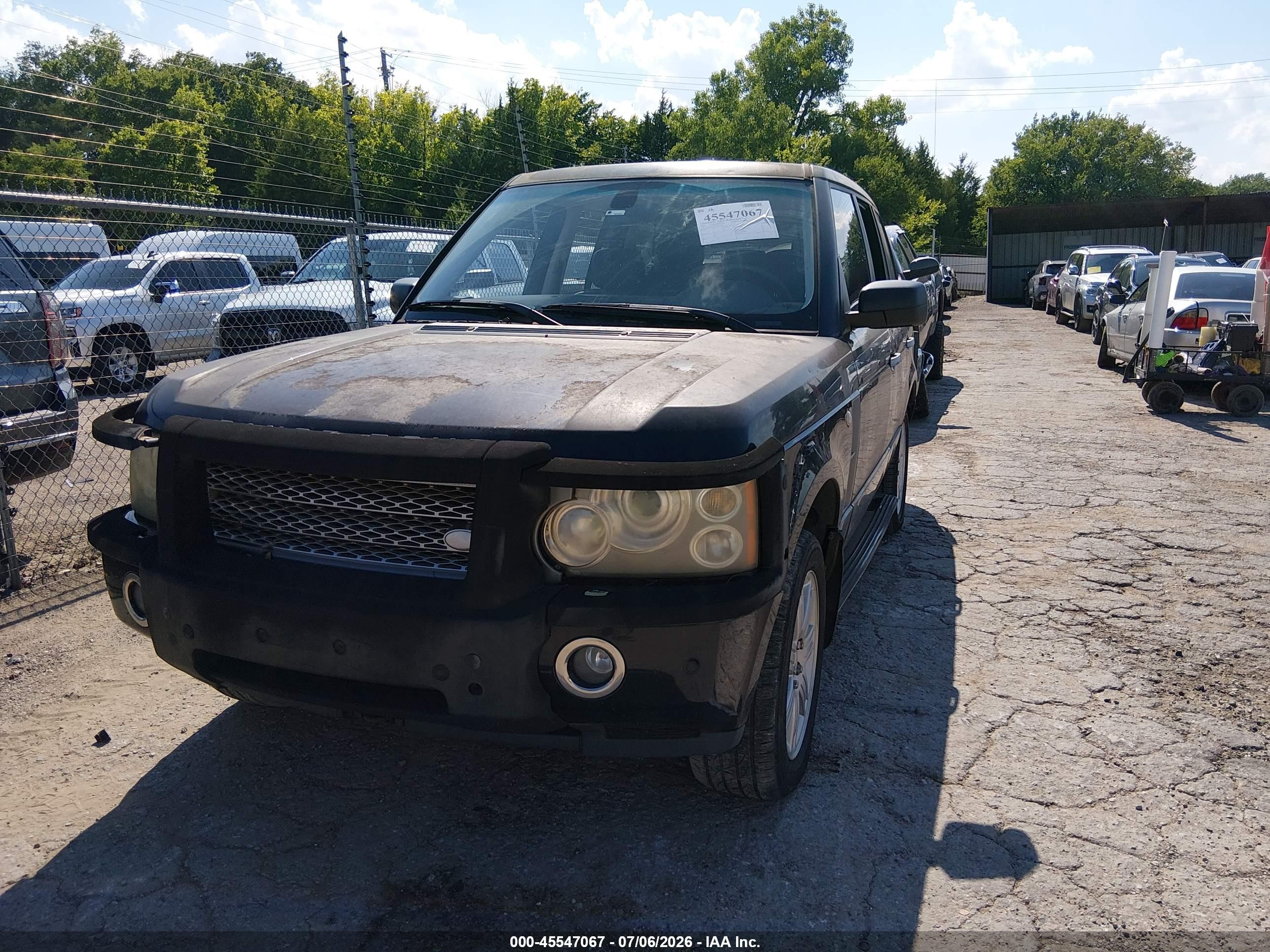 2006 Land Rover Range Rover Hse Black vin: SALME154X6A198540