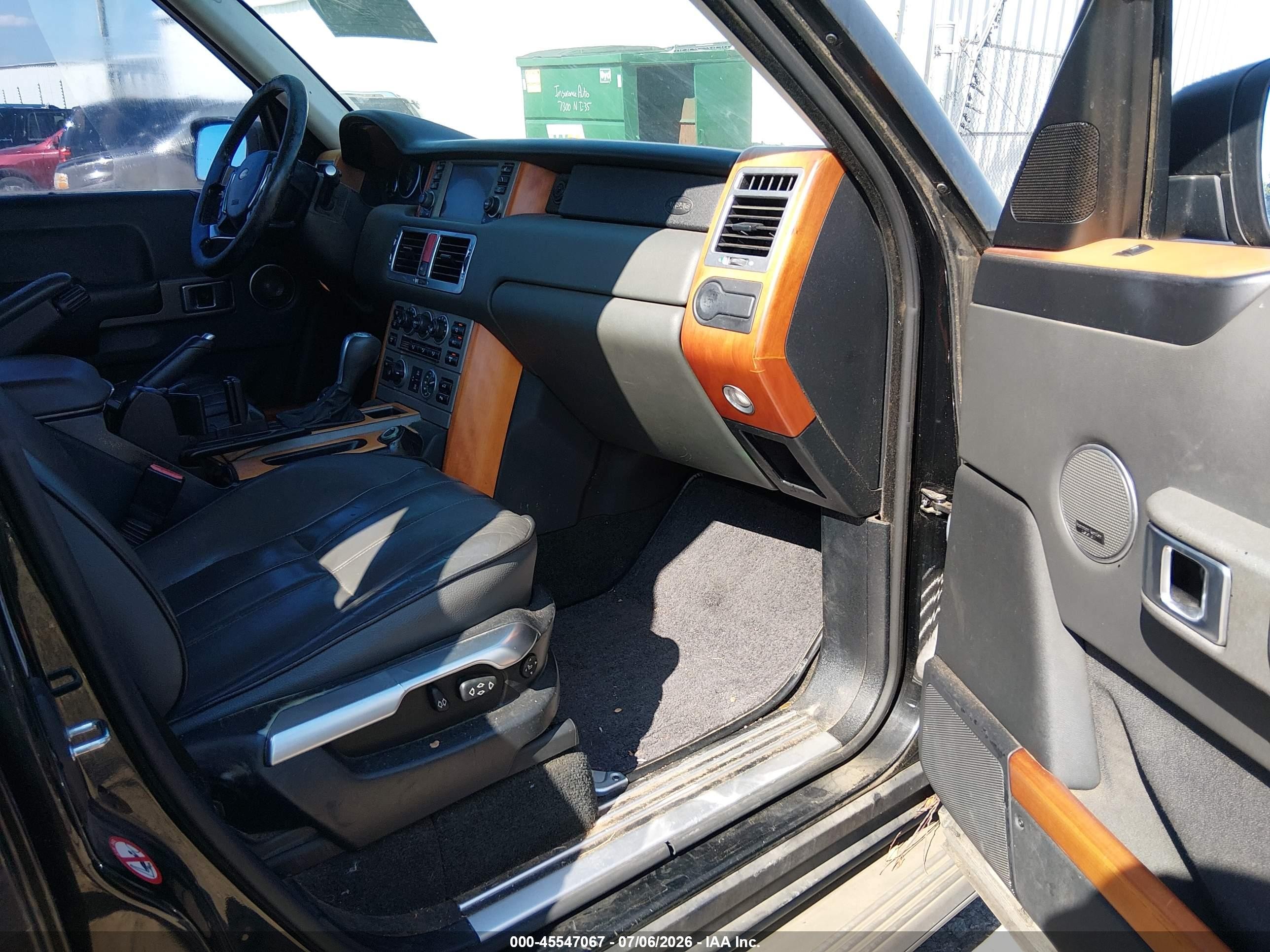 2006 Land Rover Range Rover Hse Black vin: SALME154X6A198540