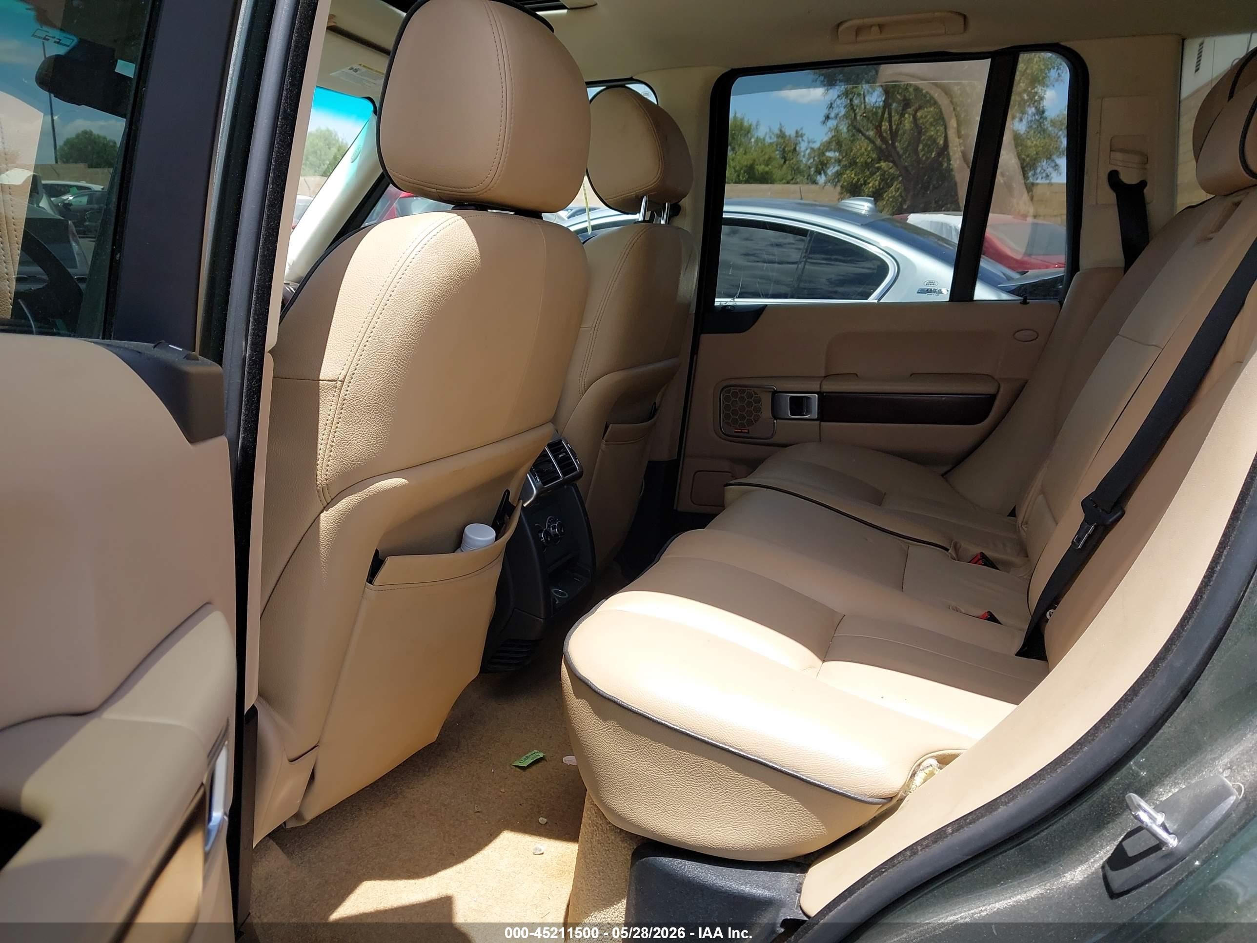 2008 Land Rover Range Rover Hse Green vin: SALME154X8A263907