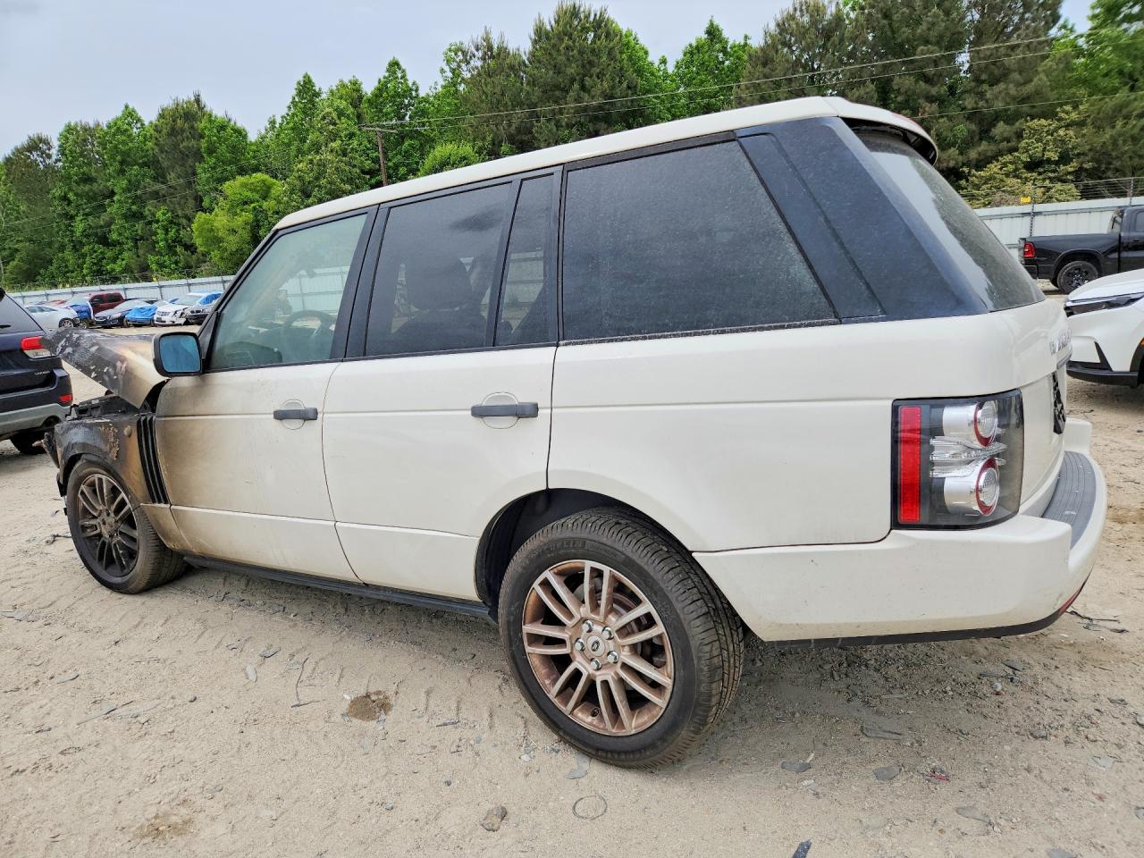 2010 Land Rover Range Rover Hse White vin: SALME1D40AA314712