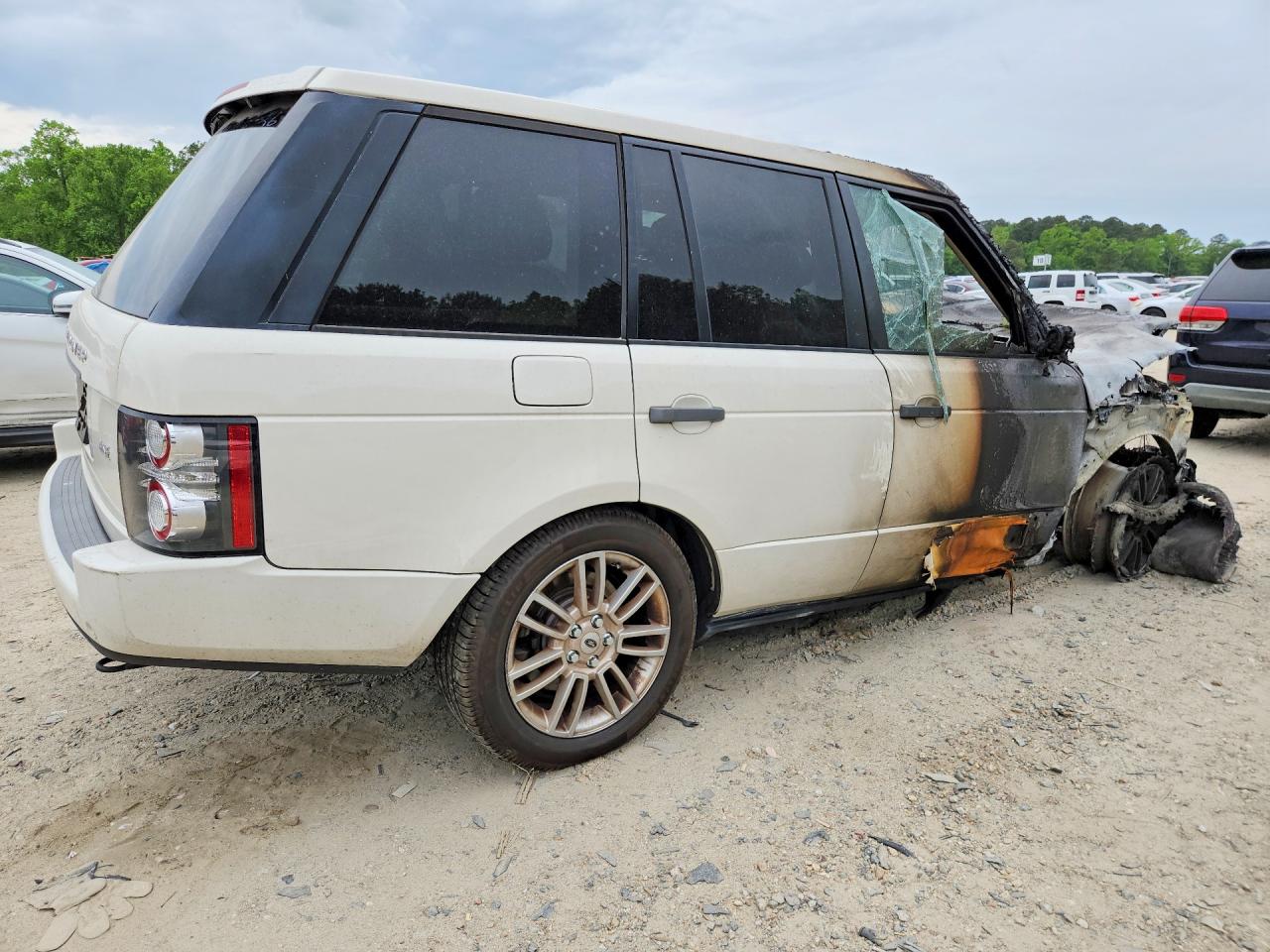 2010 Land Rover Range Rover Hse White vin: SALME1D40AA314712