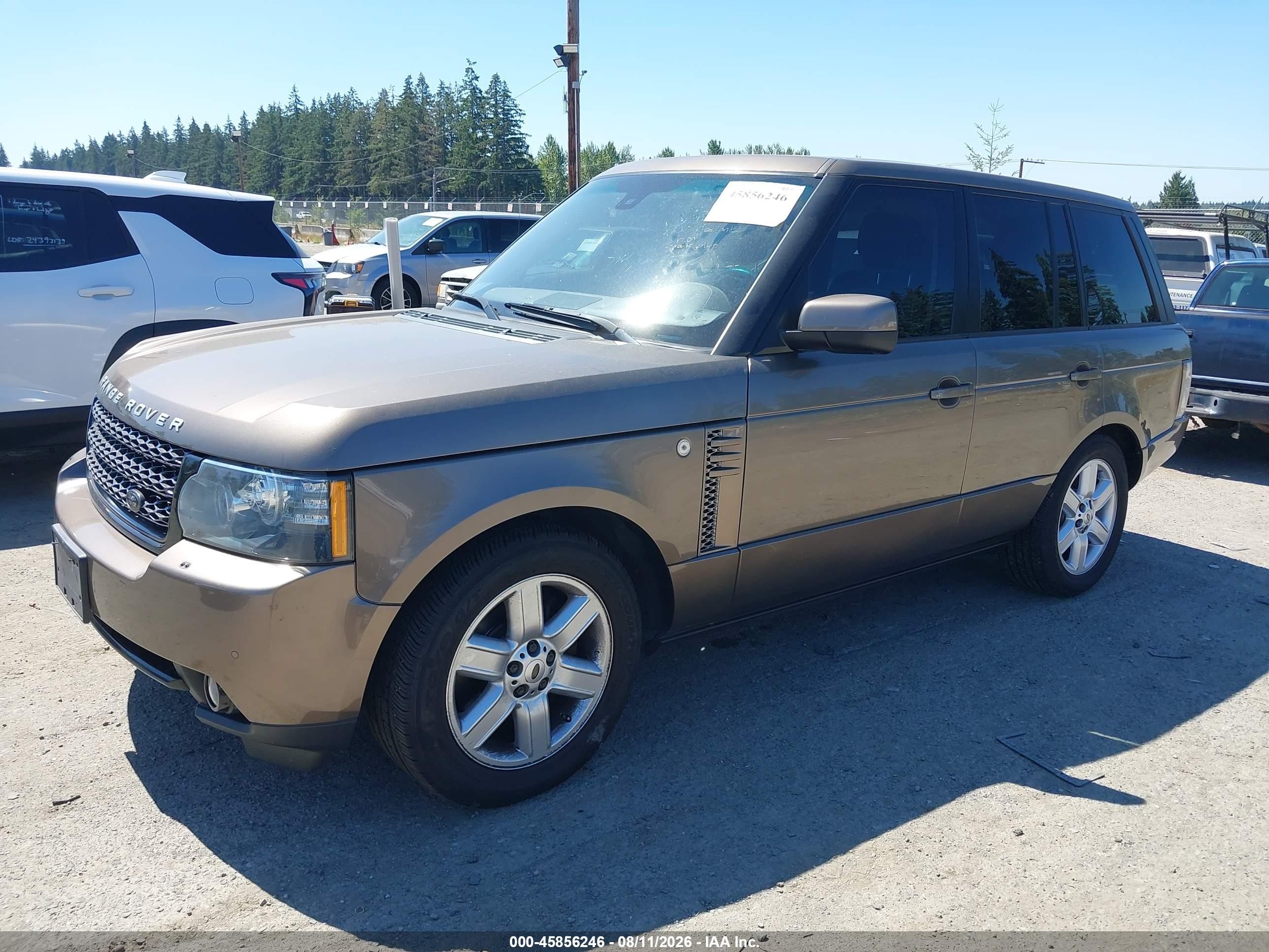 2012 Land Rover Range Rover Hse Gray vin: SALME1D40CA372869