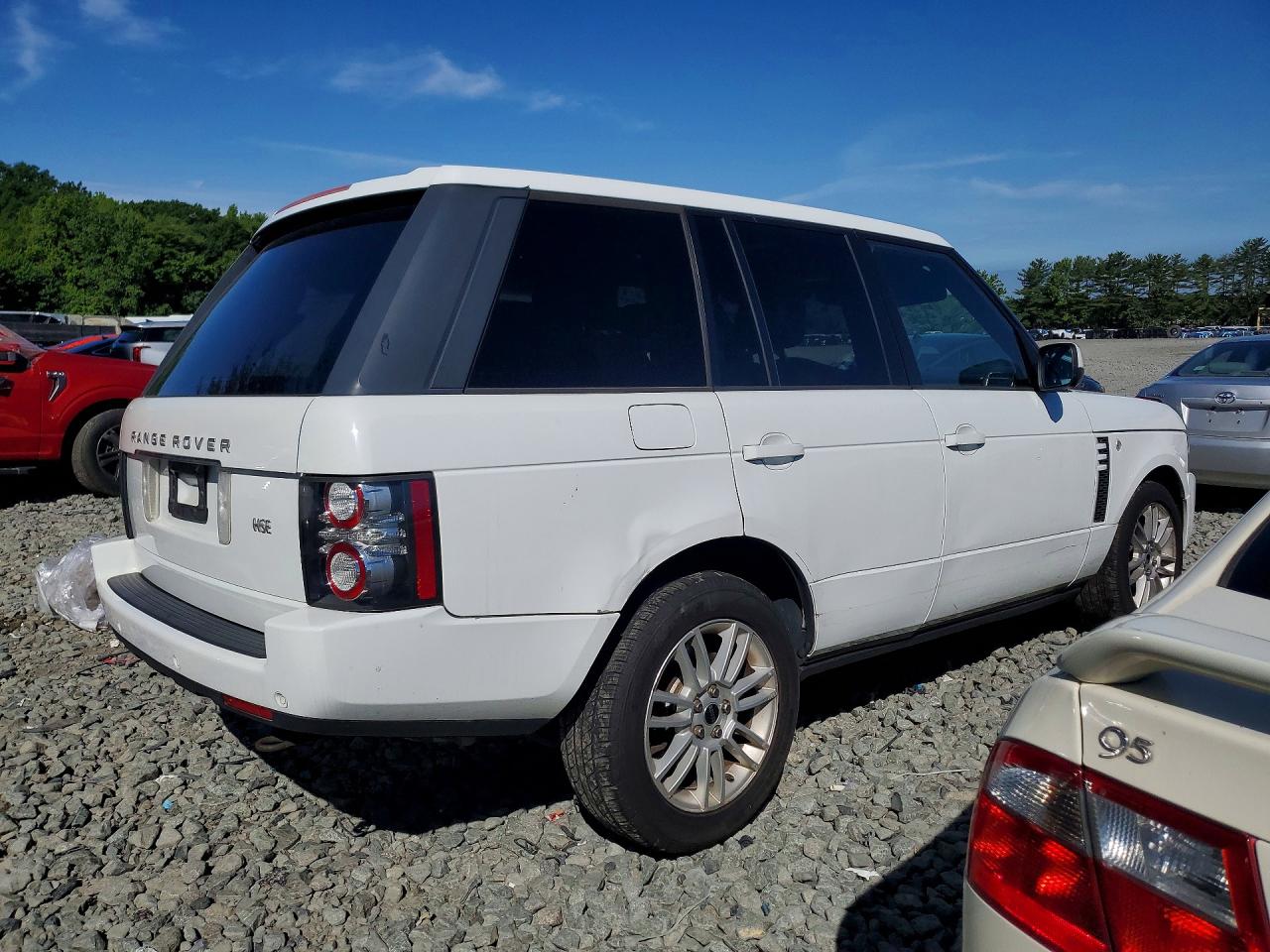 2012 Land Rover Range Rover Hse White vin: SALME1D40CA376971