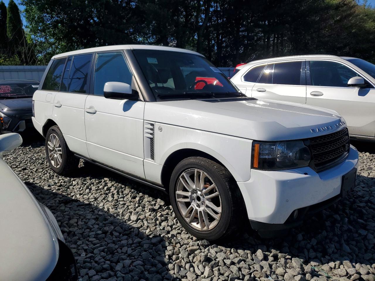 2012 Land Rover Range Rover Hse White vin: SALME1D40CA376971