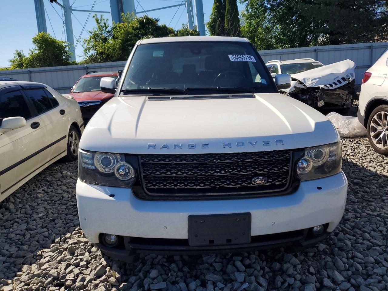 2012 Land Rover Range Rover Hse White vin: SALME1D40CA376971