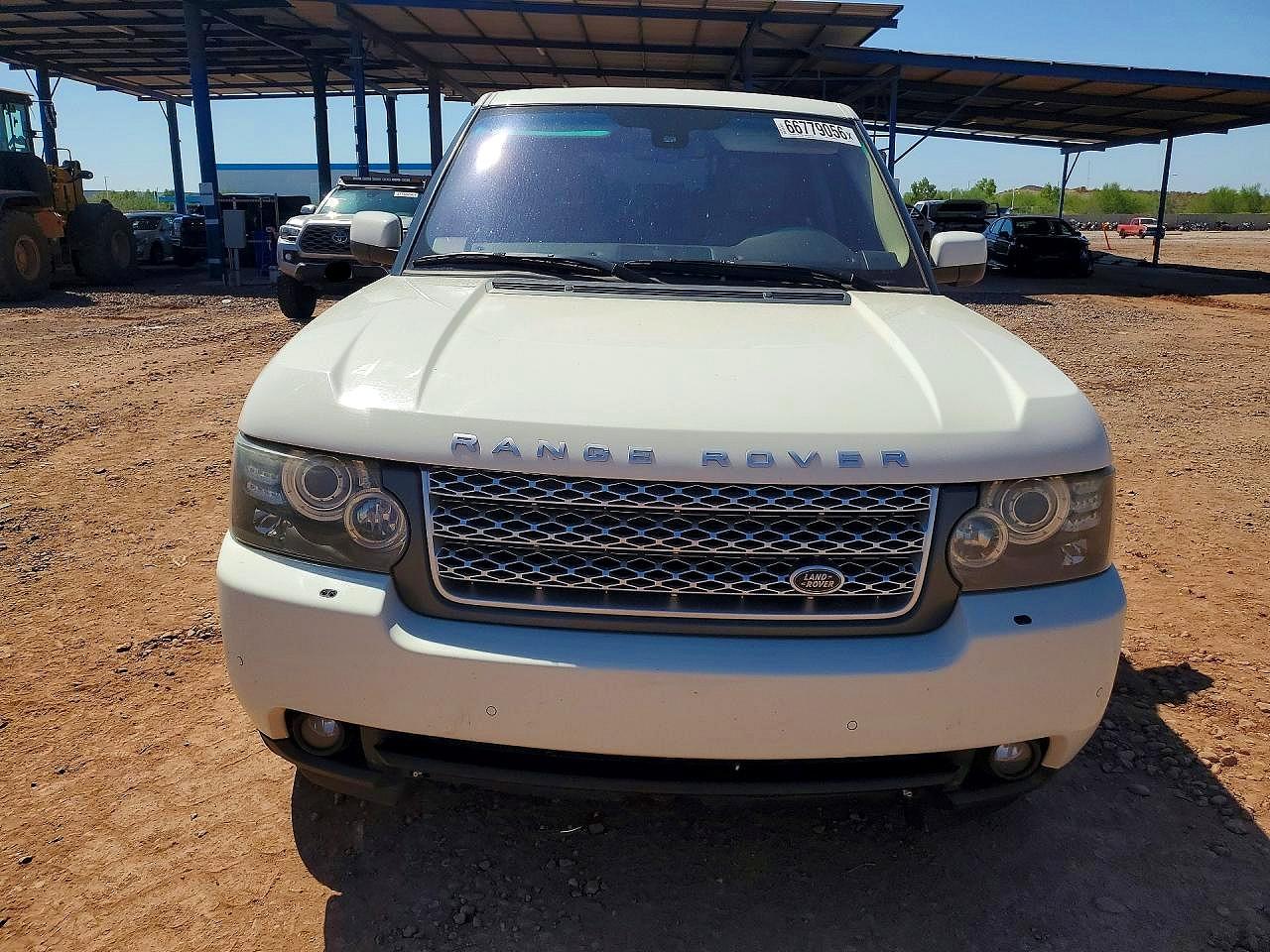 2010 Land Rover Range Rover Hse White vin: SALME1D41AA312404
