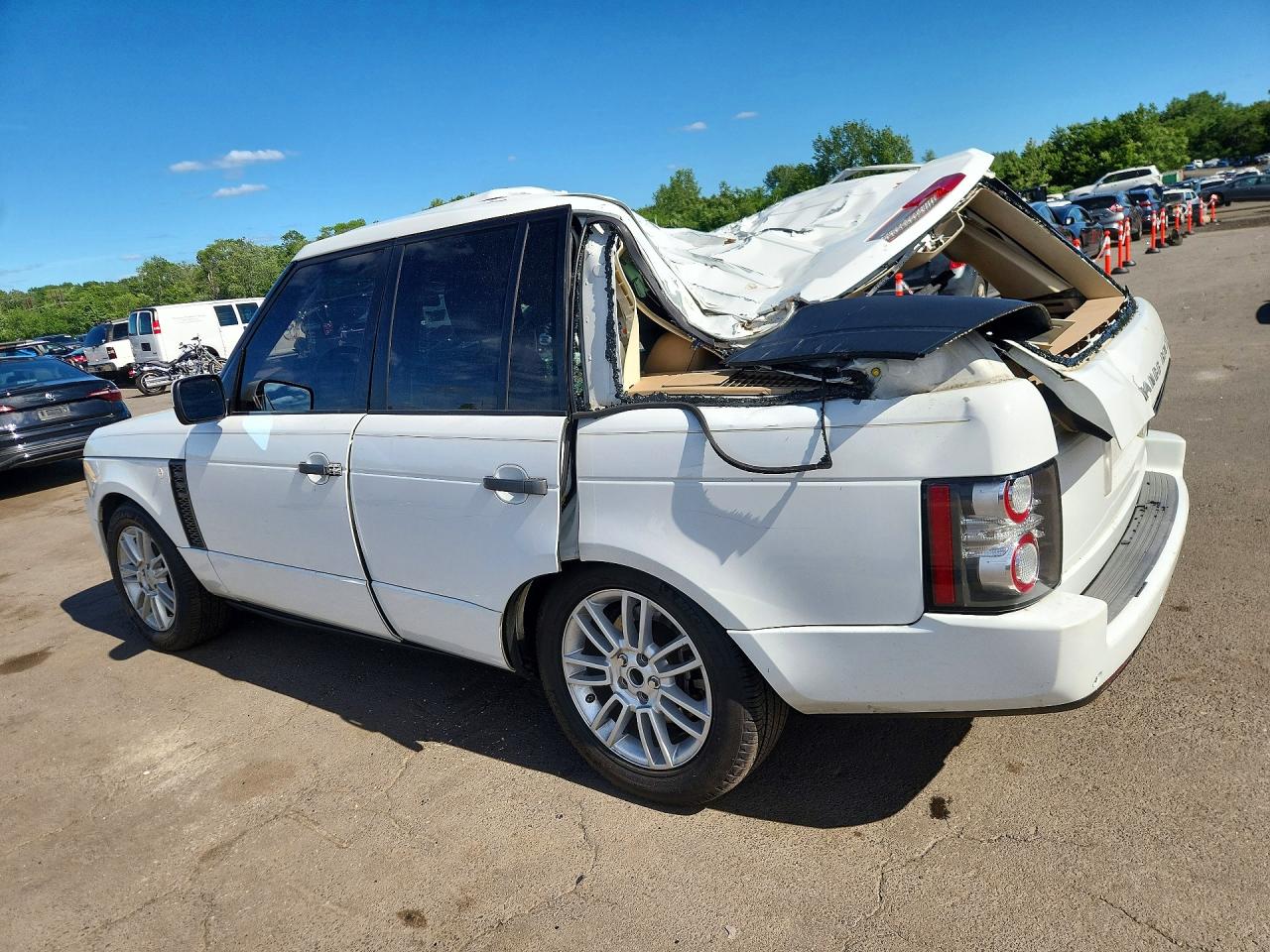 2011 Land Rover Range Rover Hse White vin: SALME1D41BA339636