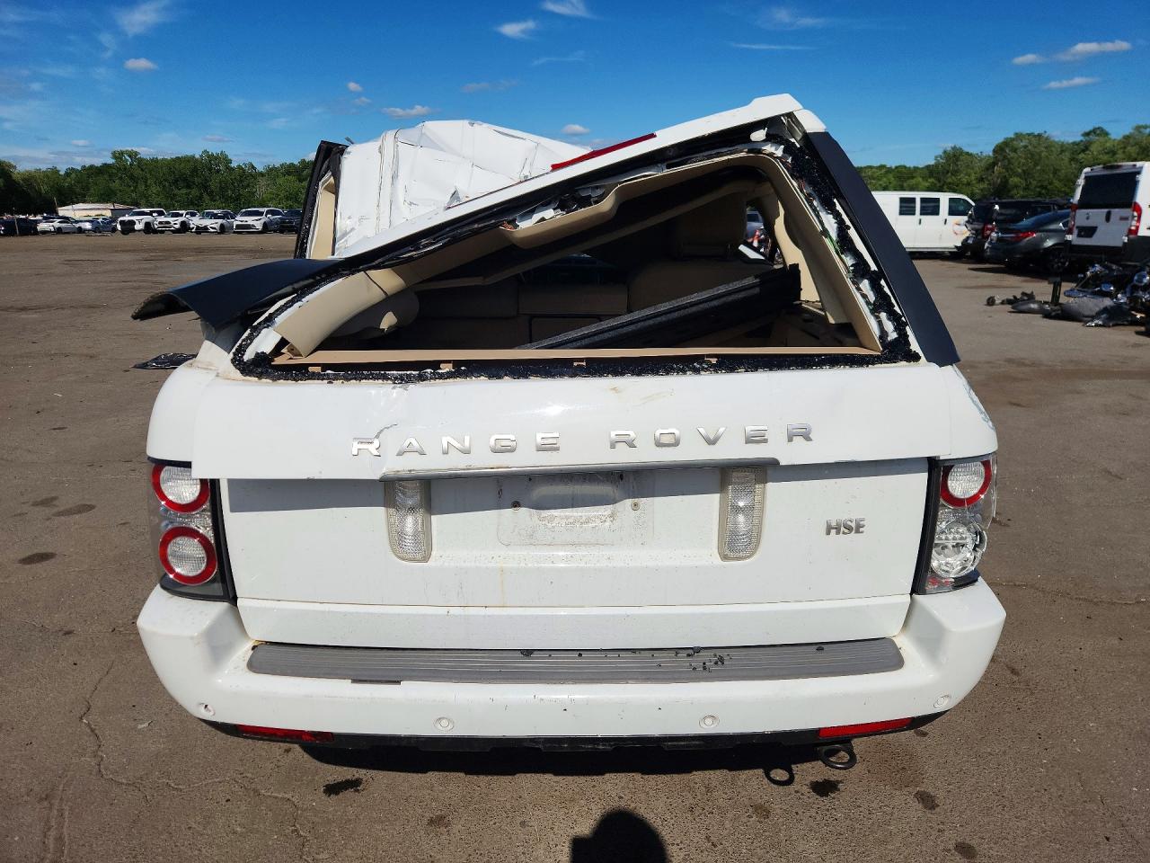 2011 Land Rover Range Rover Hse White vin: SALME1D41BA339636