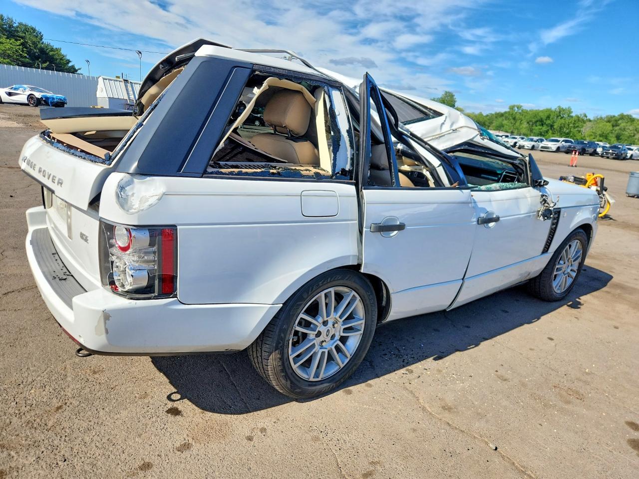 2011 Land Rover Range Rover Hse White vin: SALME1D41BA339636