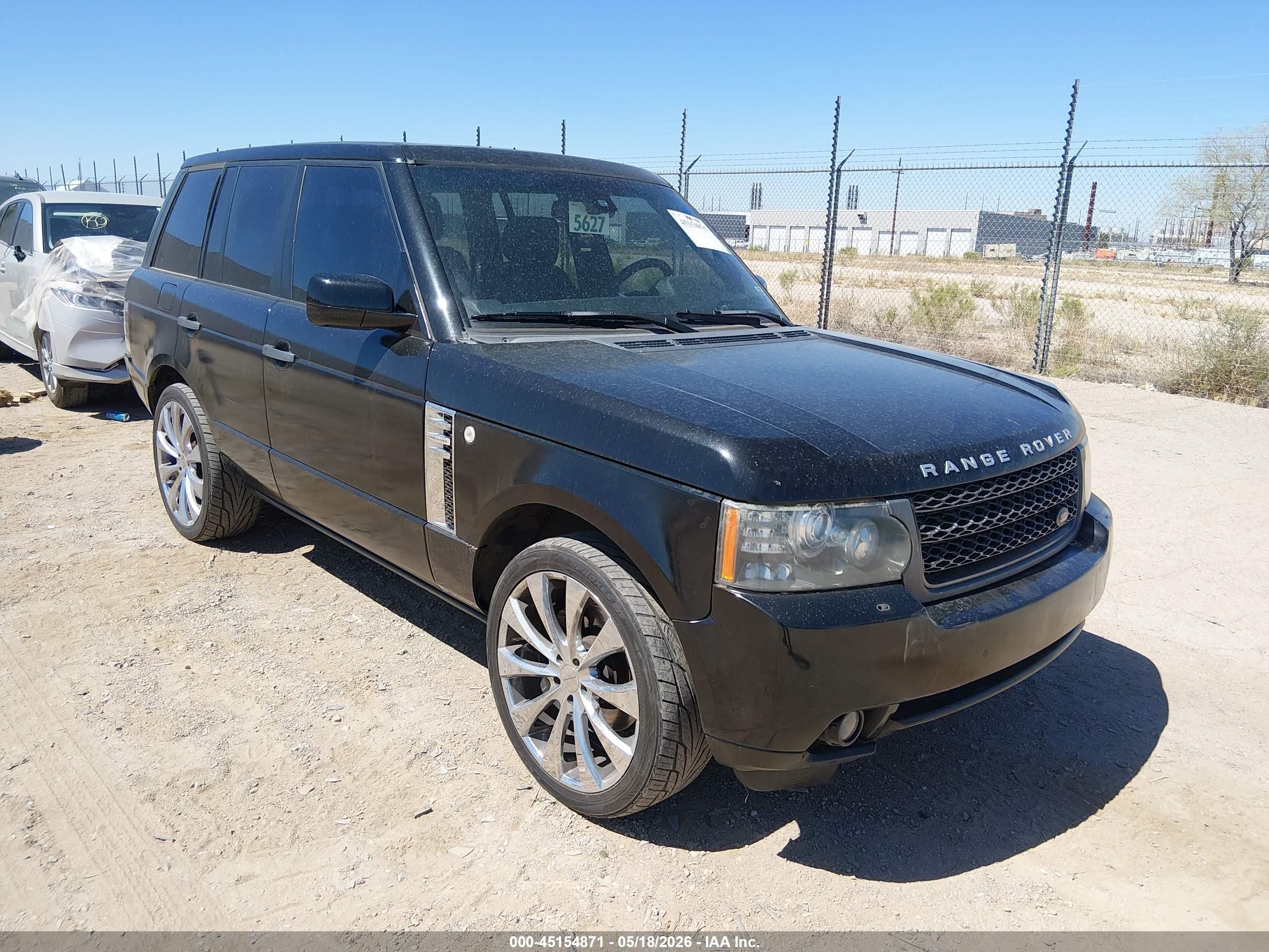 2011 Land Rover Range Rover Hse Black vin: SALME1D41BA341550