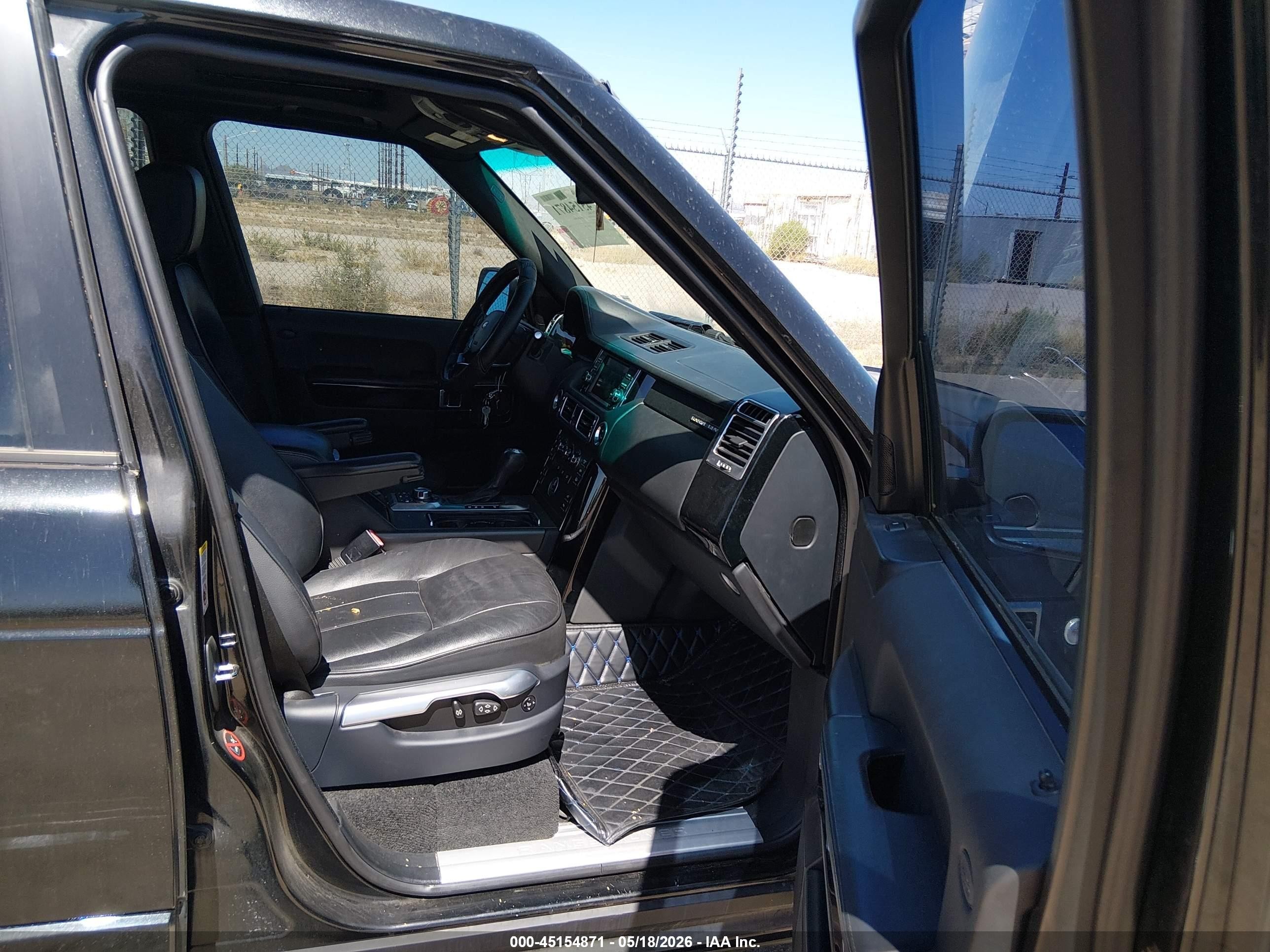 2011 Land Rover Range Rover Hse Black vin: SALME1D41BA341550