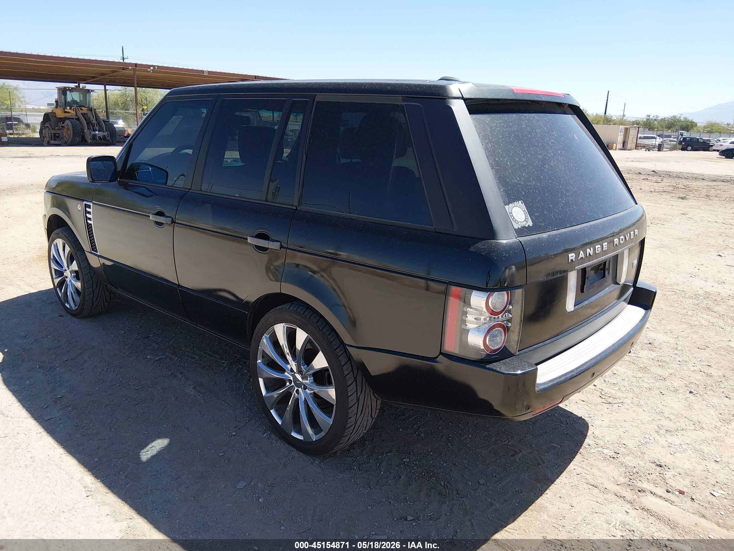 2011 Land Rover Range Rover Hse Black vin: SALME1D41BA341550