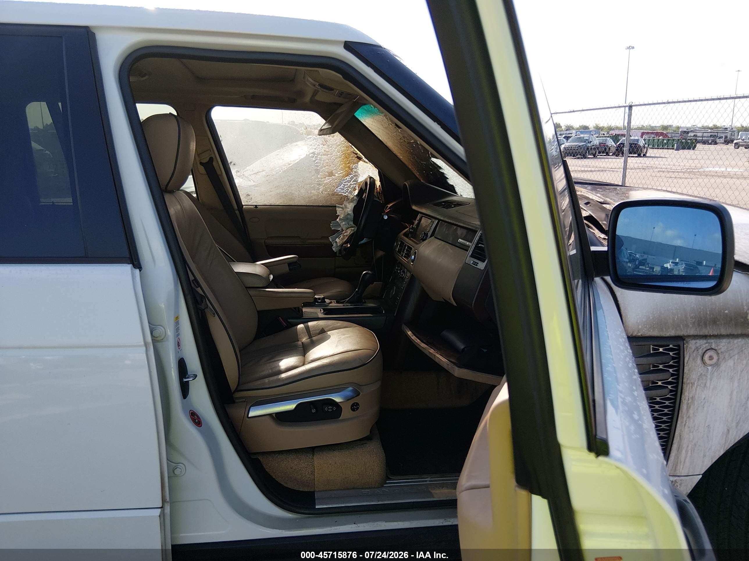 2011 Land Rover Range Rover Hse White vin: SALME1D41BA357277