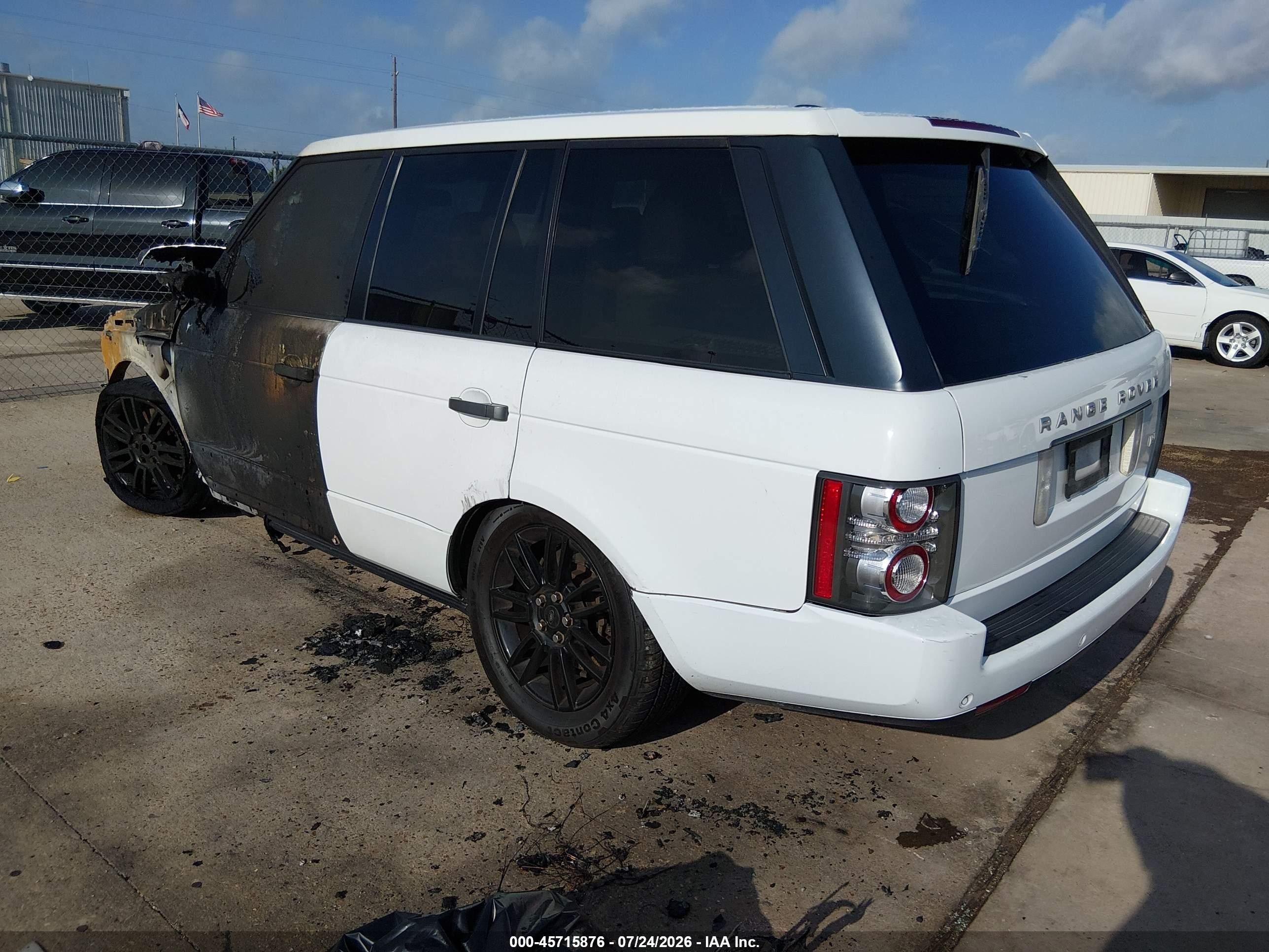 2011 Land Rover Range Rover Hse White vin: SALME1D41BA357277
