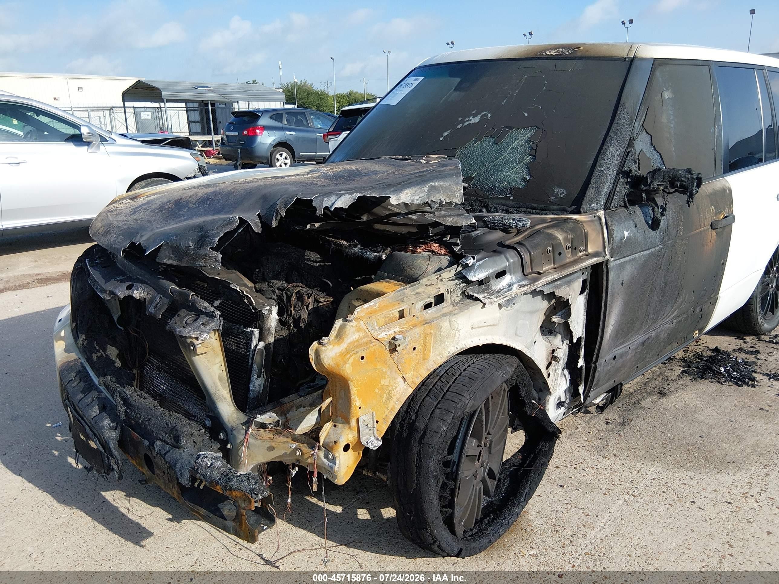 2011 Land Rover Range Rover Hse White vin: SALME1D41BA357277