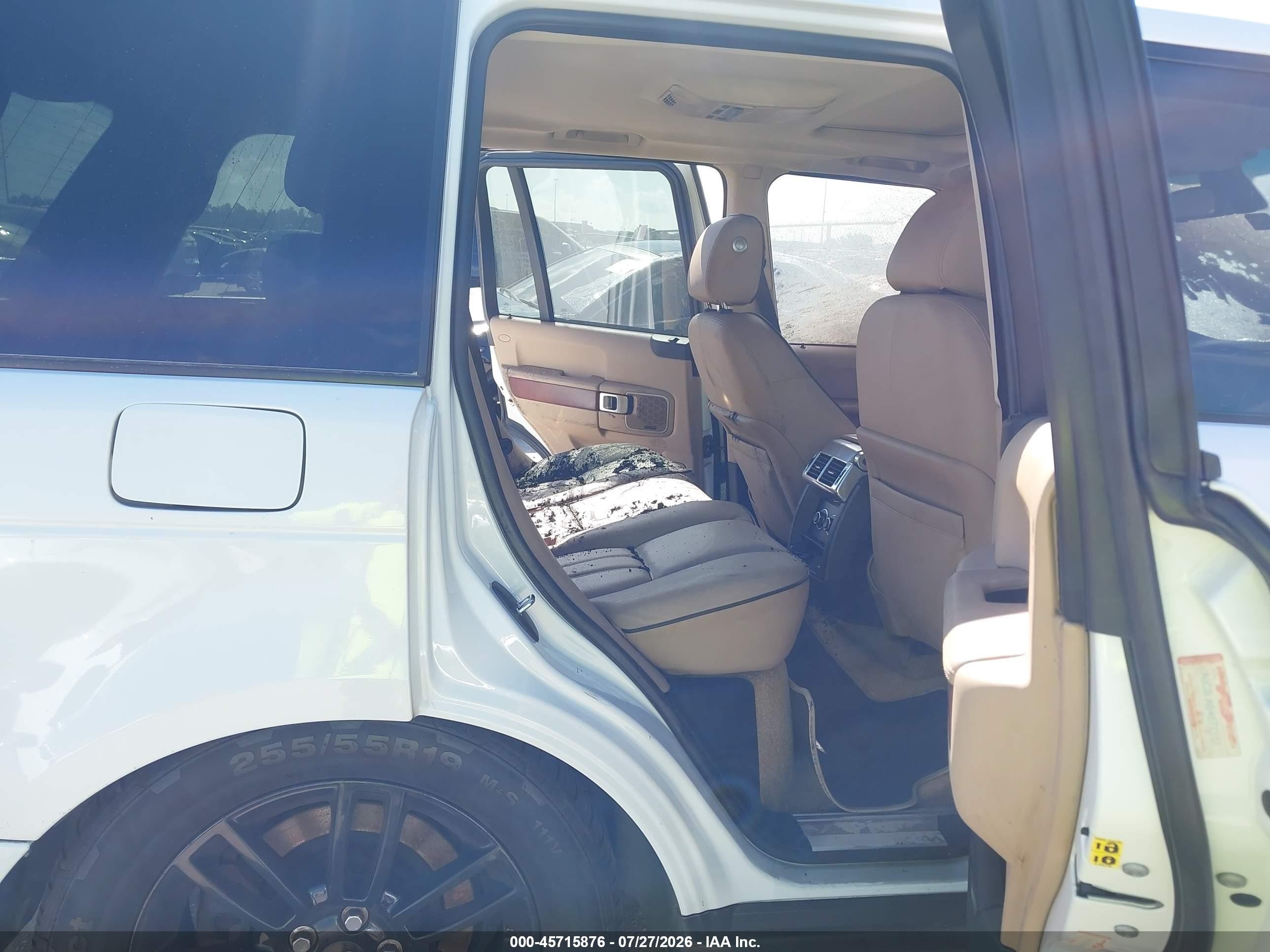 2011 Land Rover Range Rover Hse White vin: SALME1D41BA357277