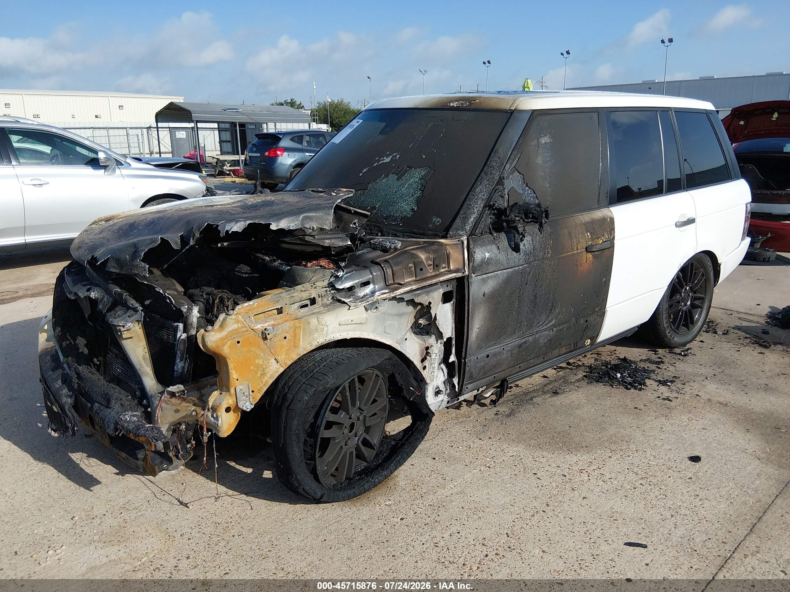 2011 Land Rover Range Rover Hse White vin: SALME1D41BA357277