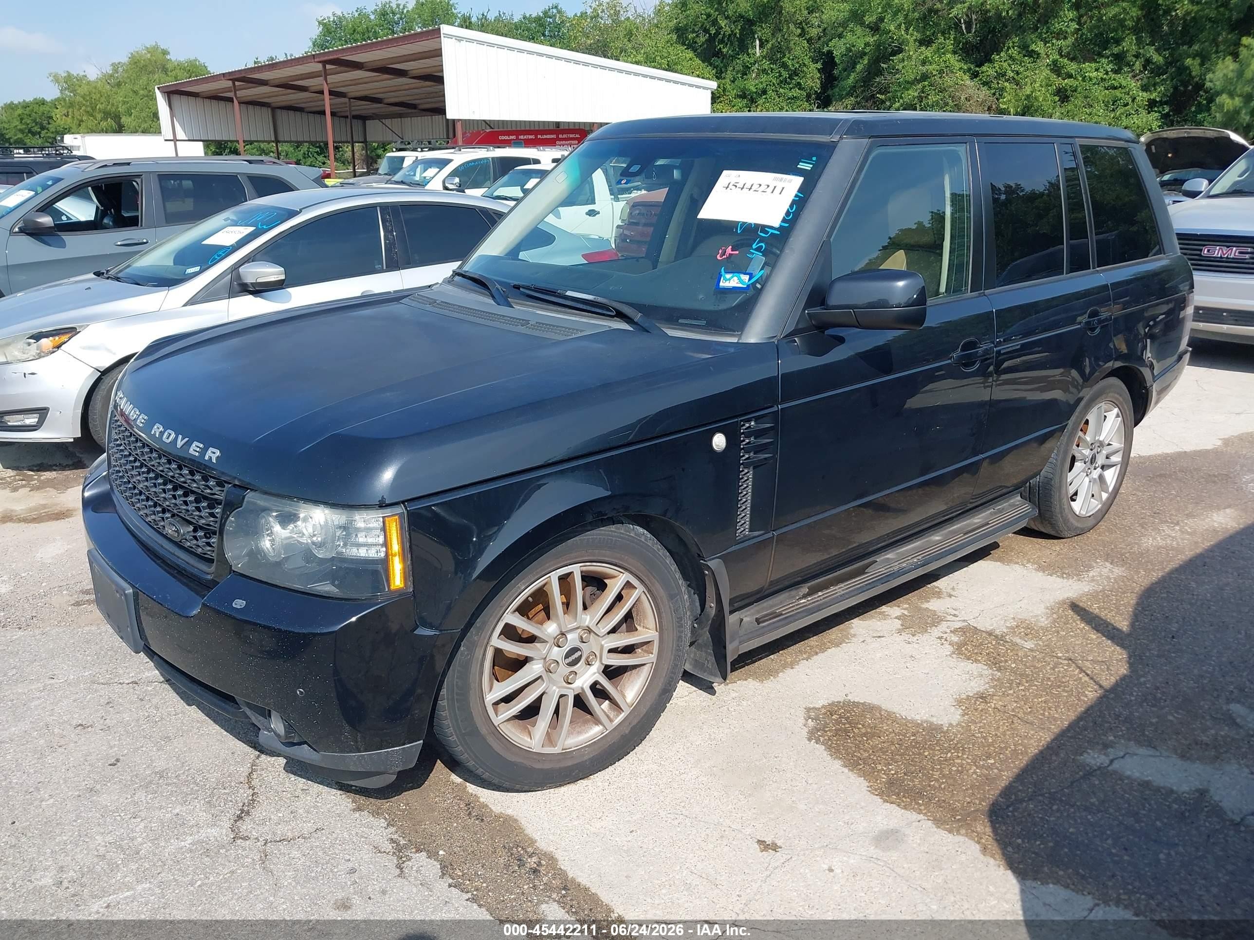 2012 Land Rover Range Rover Hse Black vin: SALME1D41CA360696