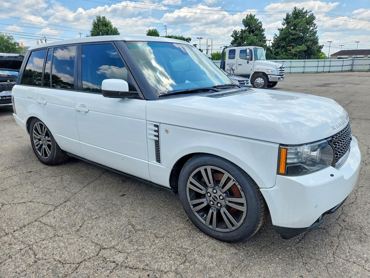 2012 Land Rover Range Rover Hse White vin: SALME1D41CA365476