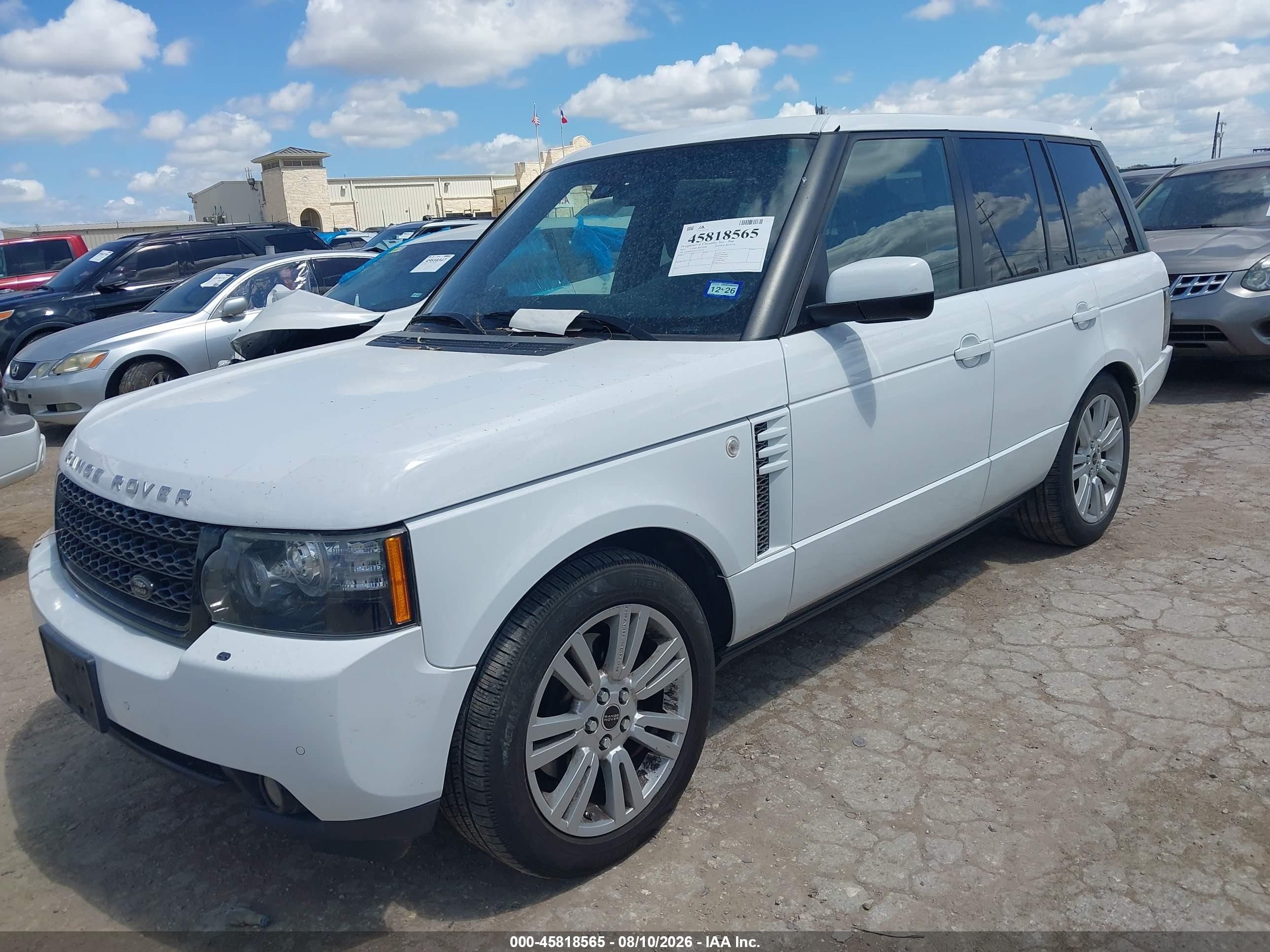2012 Land Rover Range Rover Hse White vin: SALME1D41CA371276