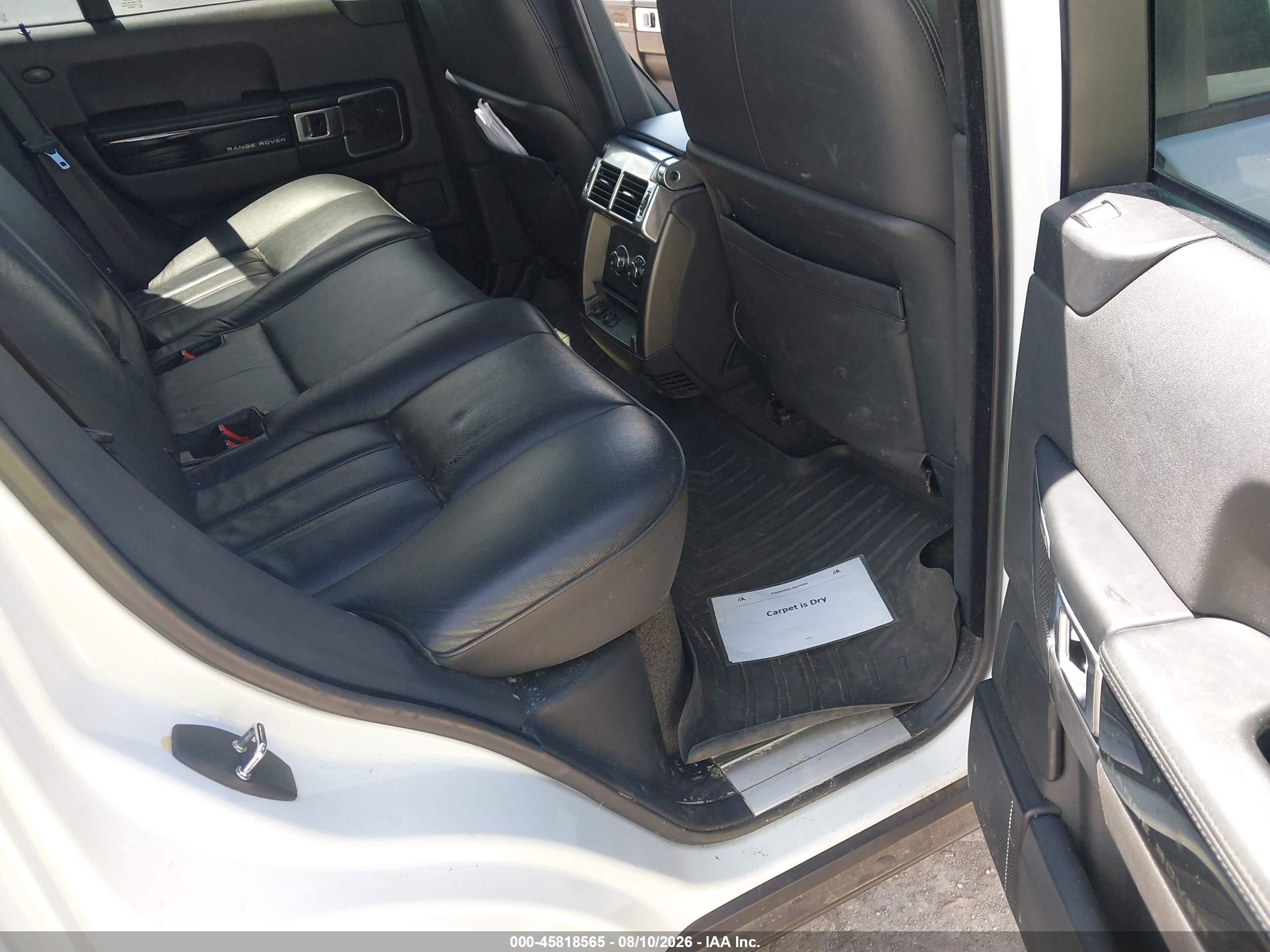 2012 Land Rover Range Rover Hse White vin: SALME1D41CA371276