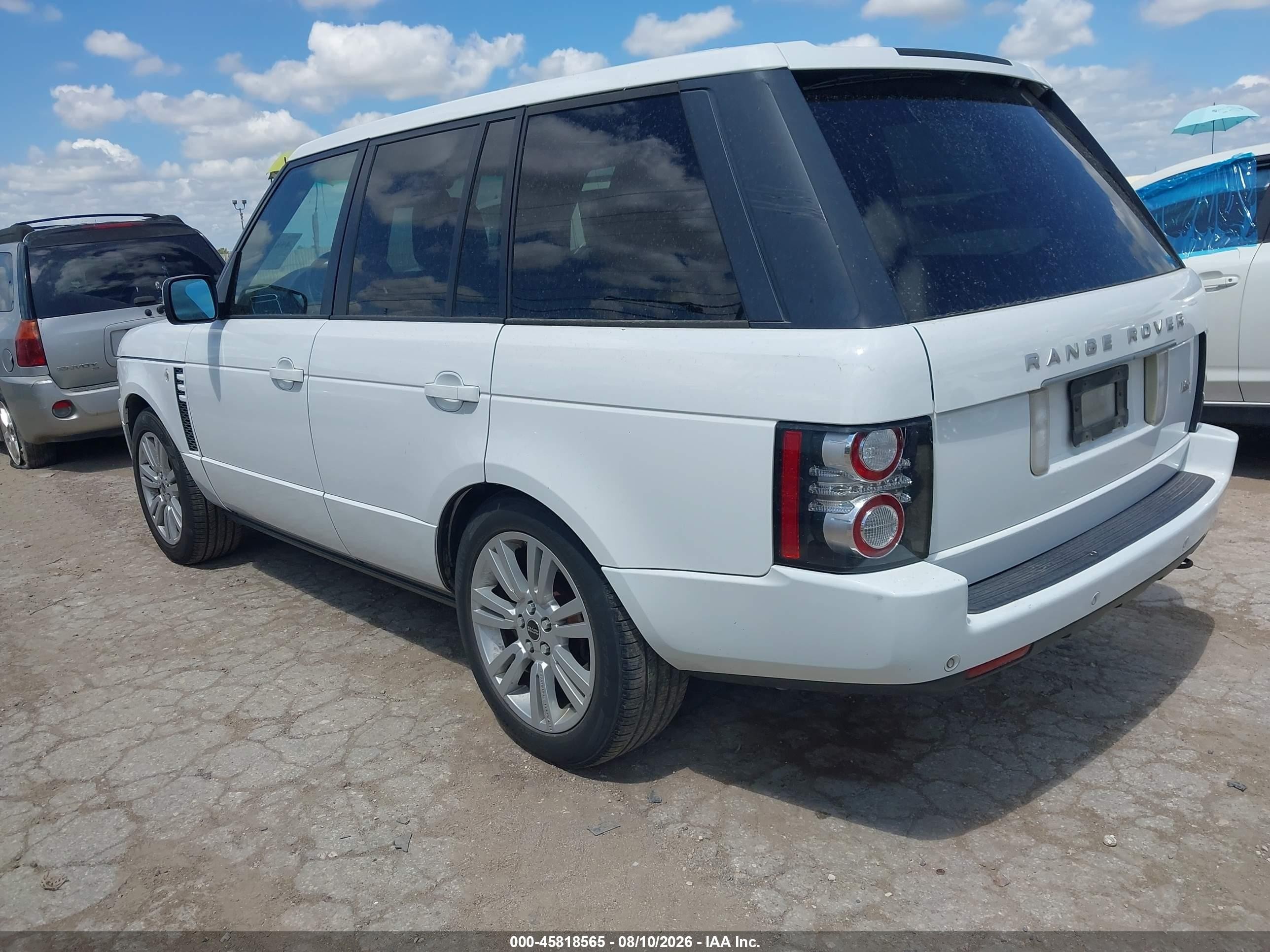 2012 Land Rover Range Rover Hse White vin: SALME1D41CA371276