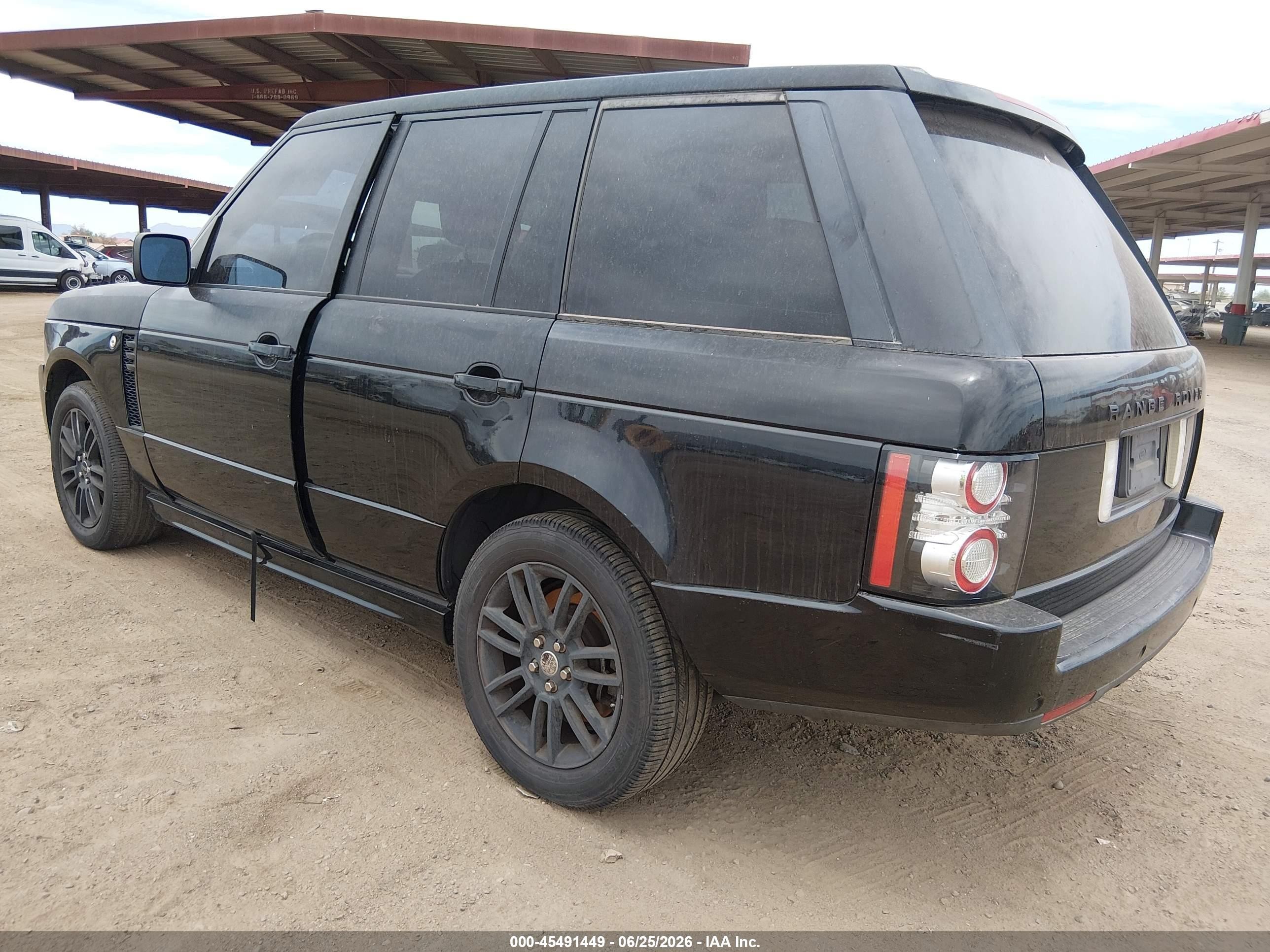 2011 Land Rover Range Rover Hse Black vin: SALME1D42BA338348