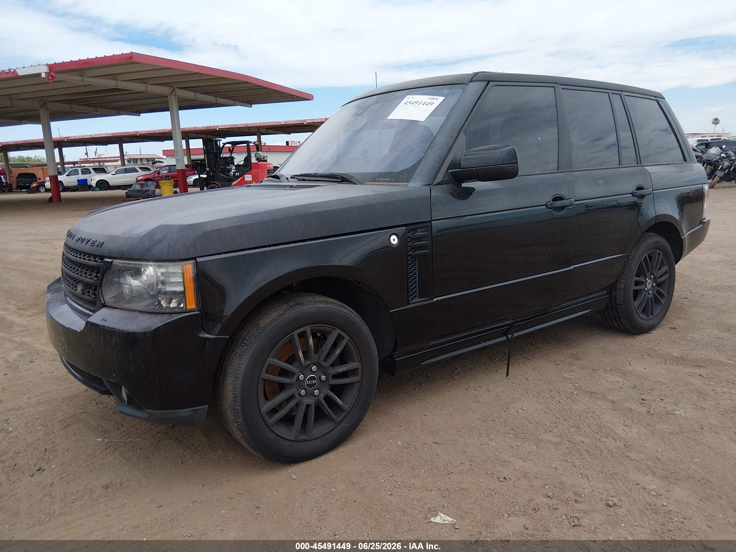 2011 Land Rover Range Rover Hse Black vin: SALME1D42BA338348