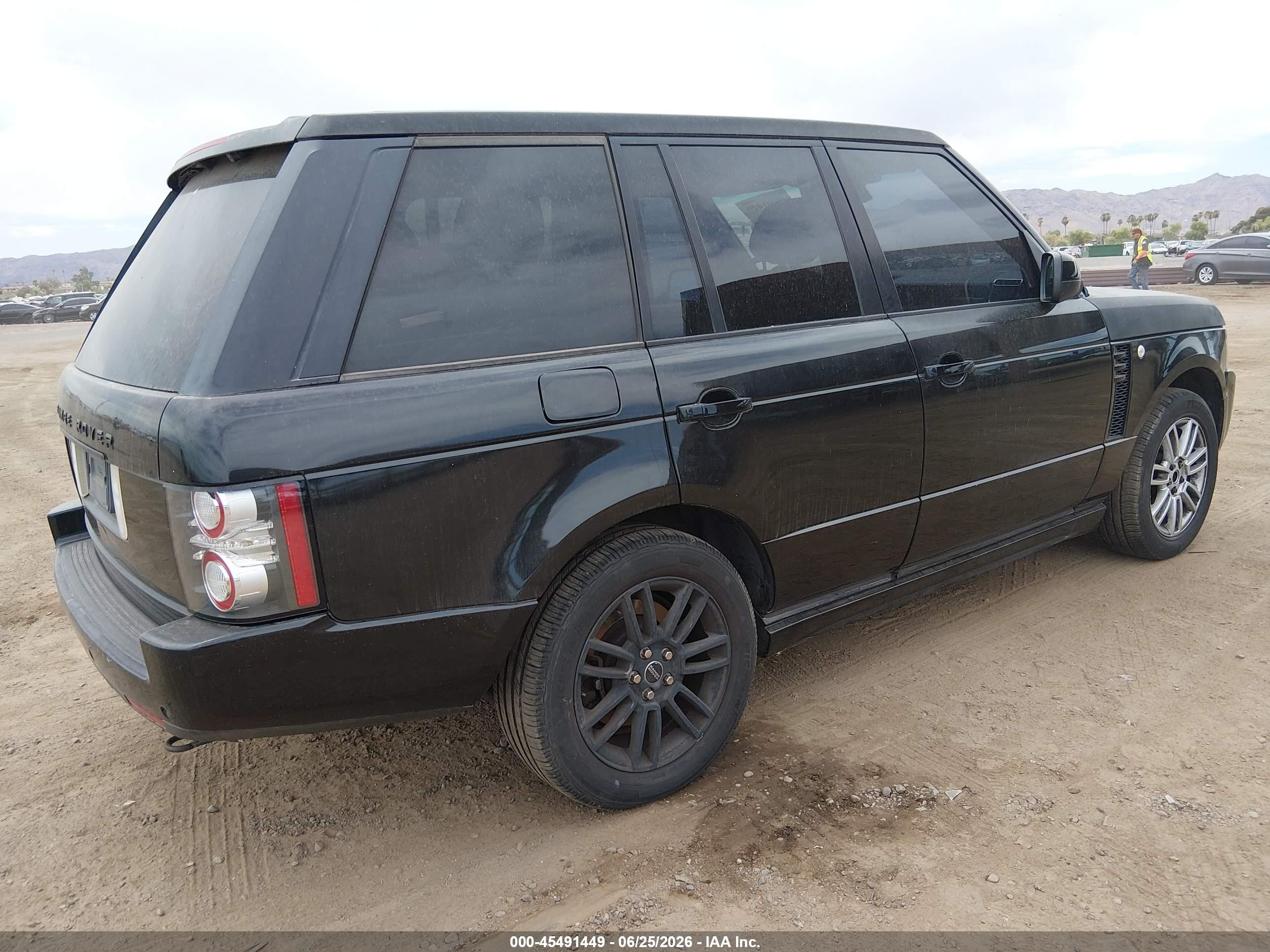 2011 Land Rover Range Rover Hse Black vin: SALME1D42BA338348
